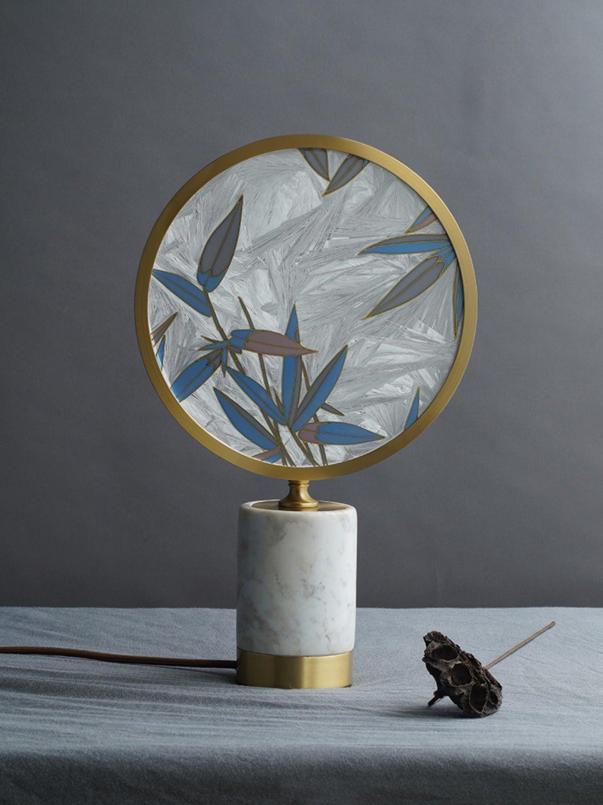 Bambino Marble Stand Table Lamp-Neutral Decor