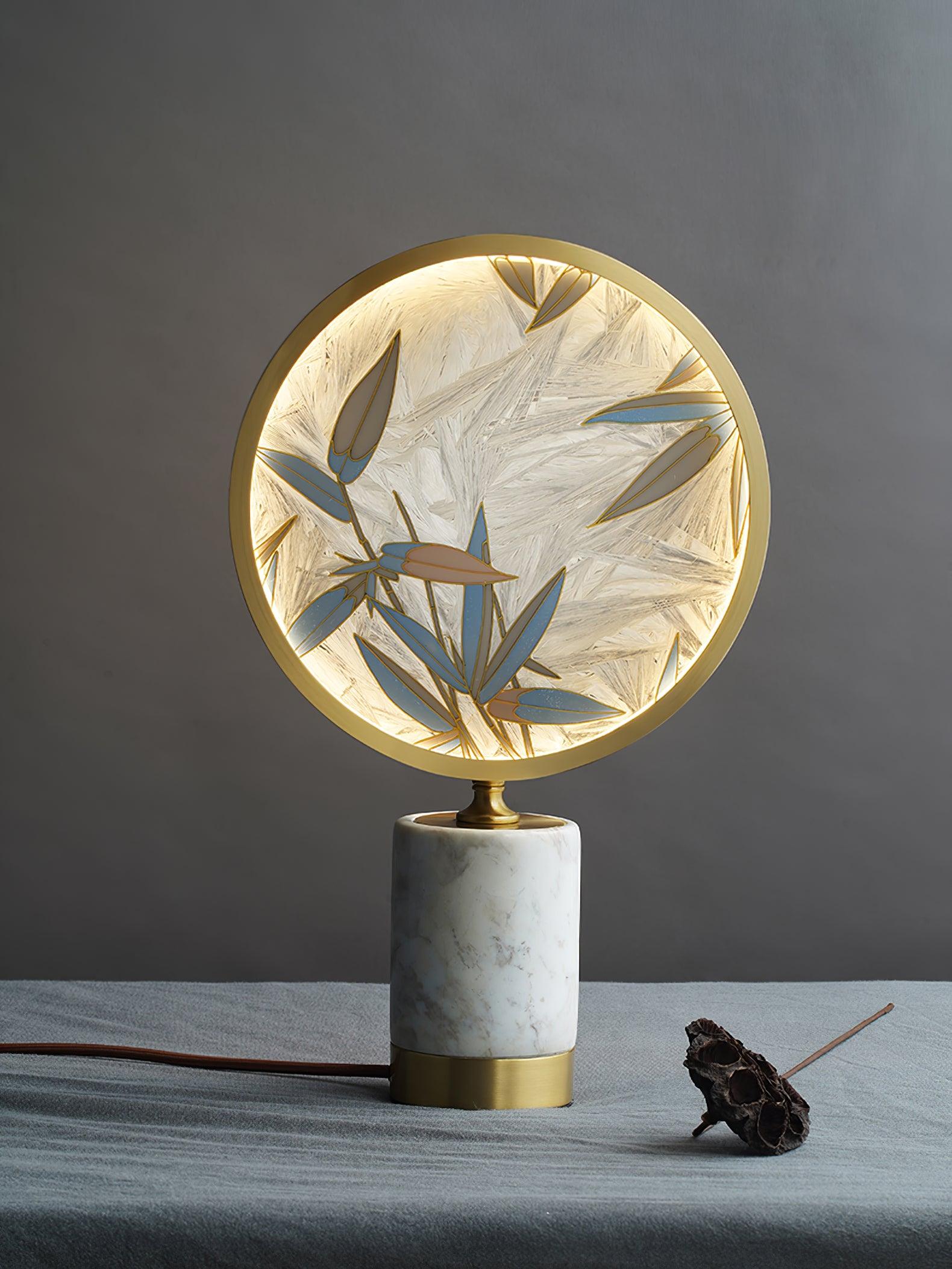 Bambino Marble Stand Table Lamp-Neutral Decor