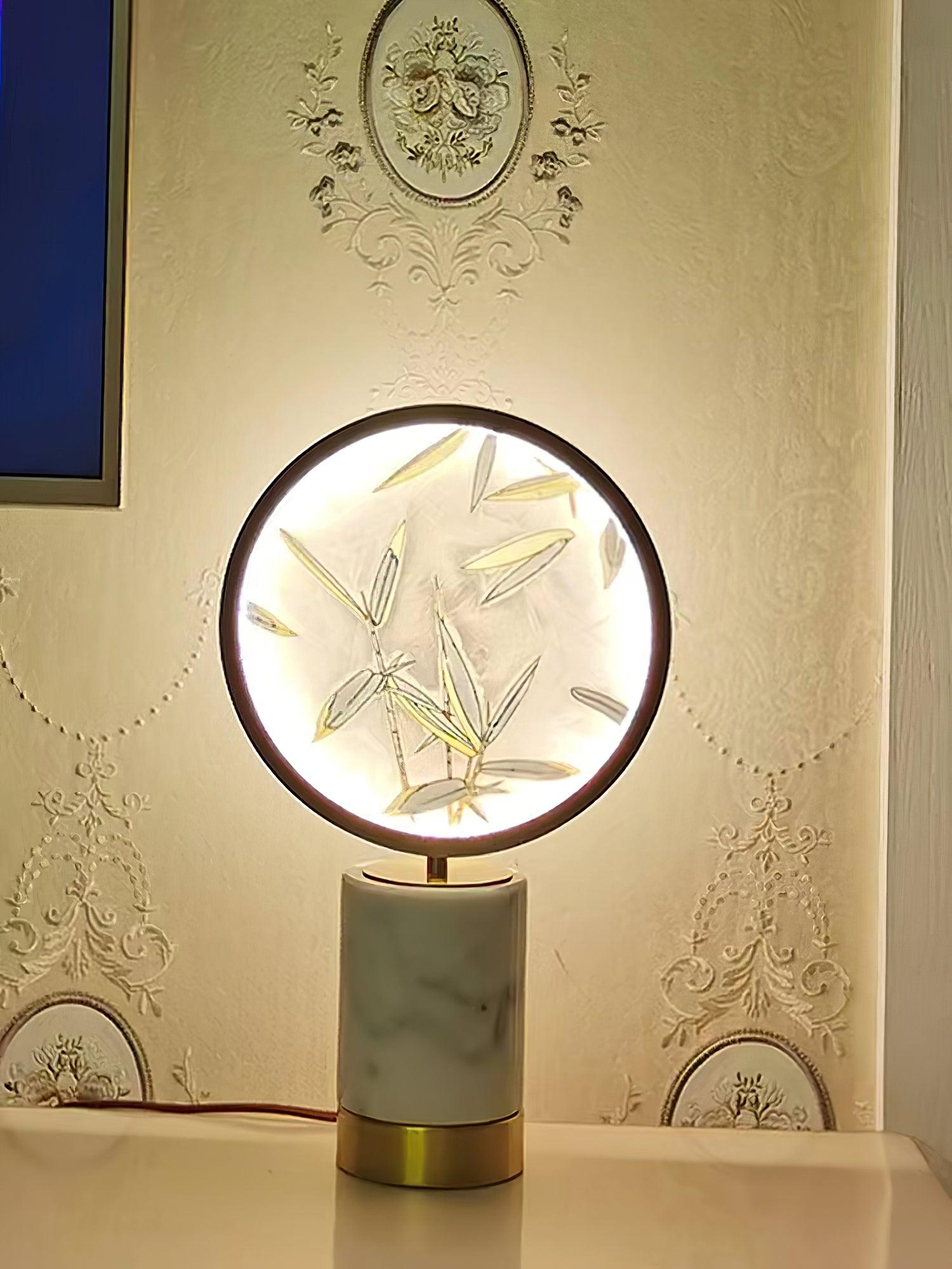 Bambino Marble Stand Table Lamp-Neutral Decor