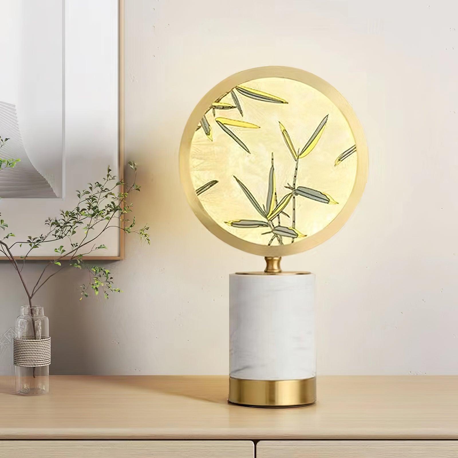 Bambino Marble Stand Table Lamp-Neutral Decor