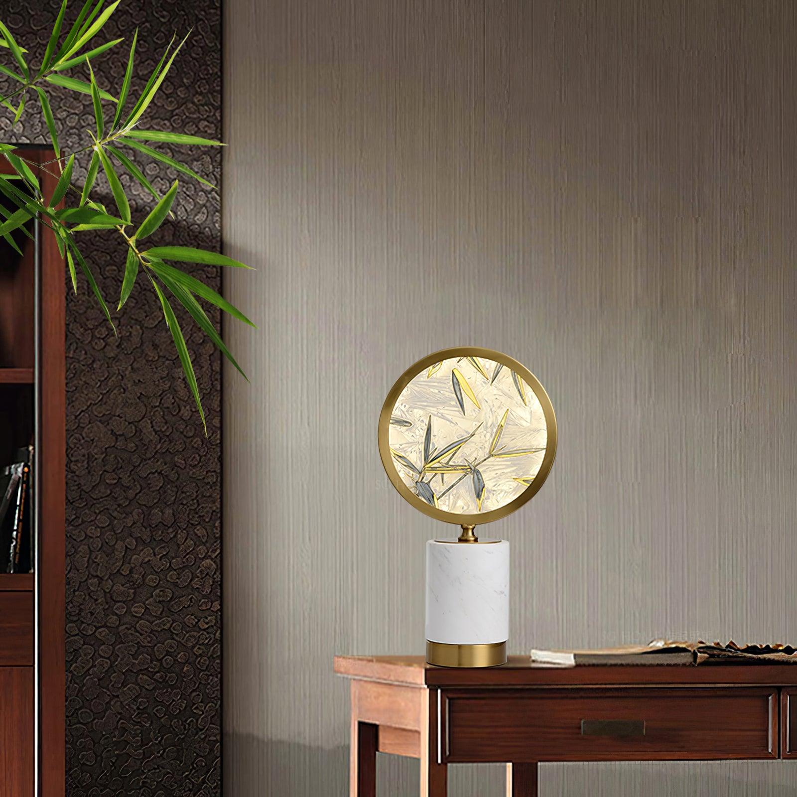 Bambino Marble Stand Table Lamp-Neutral Decor