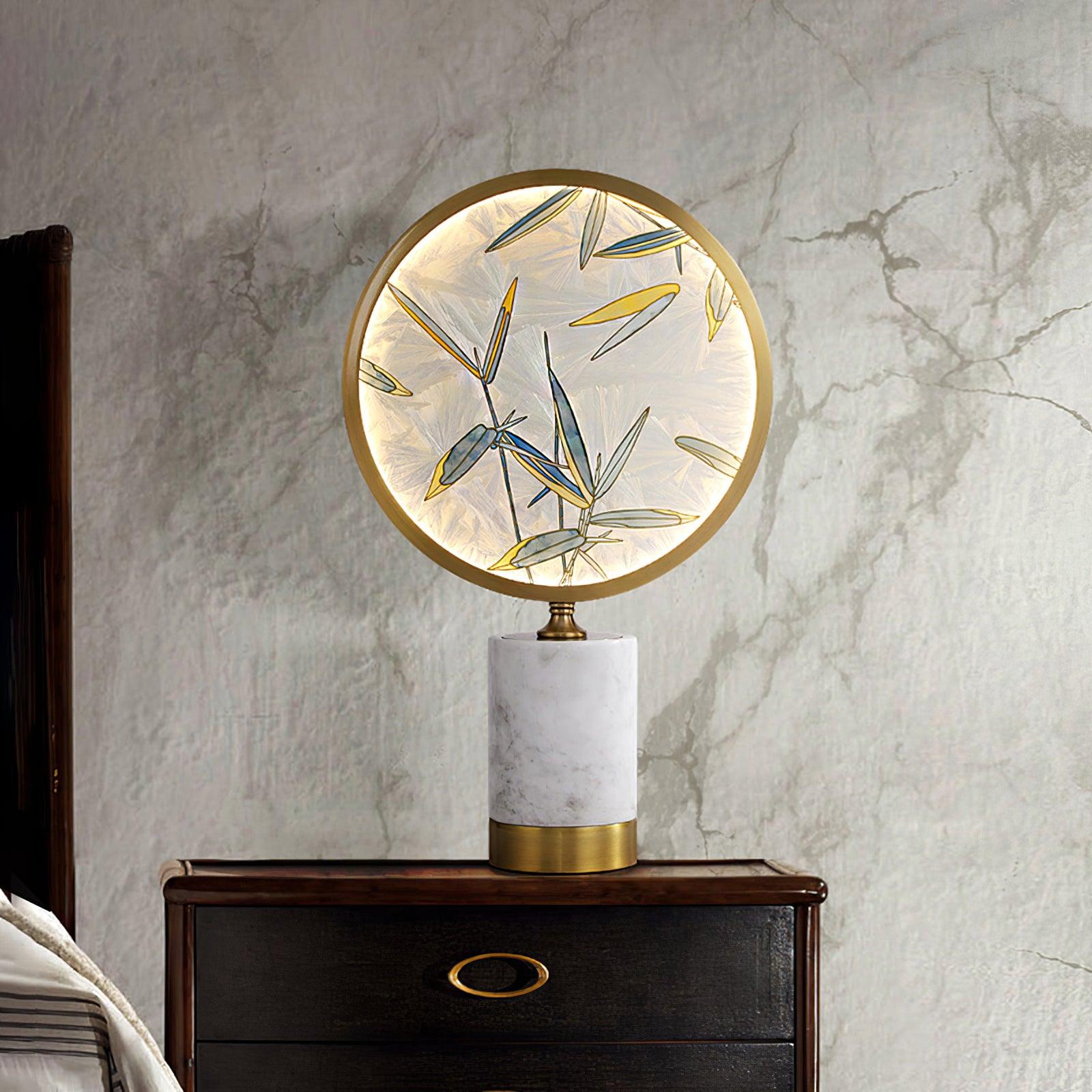 Bambino Marble Stand Table Lamp-Neutral Decor