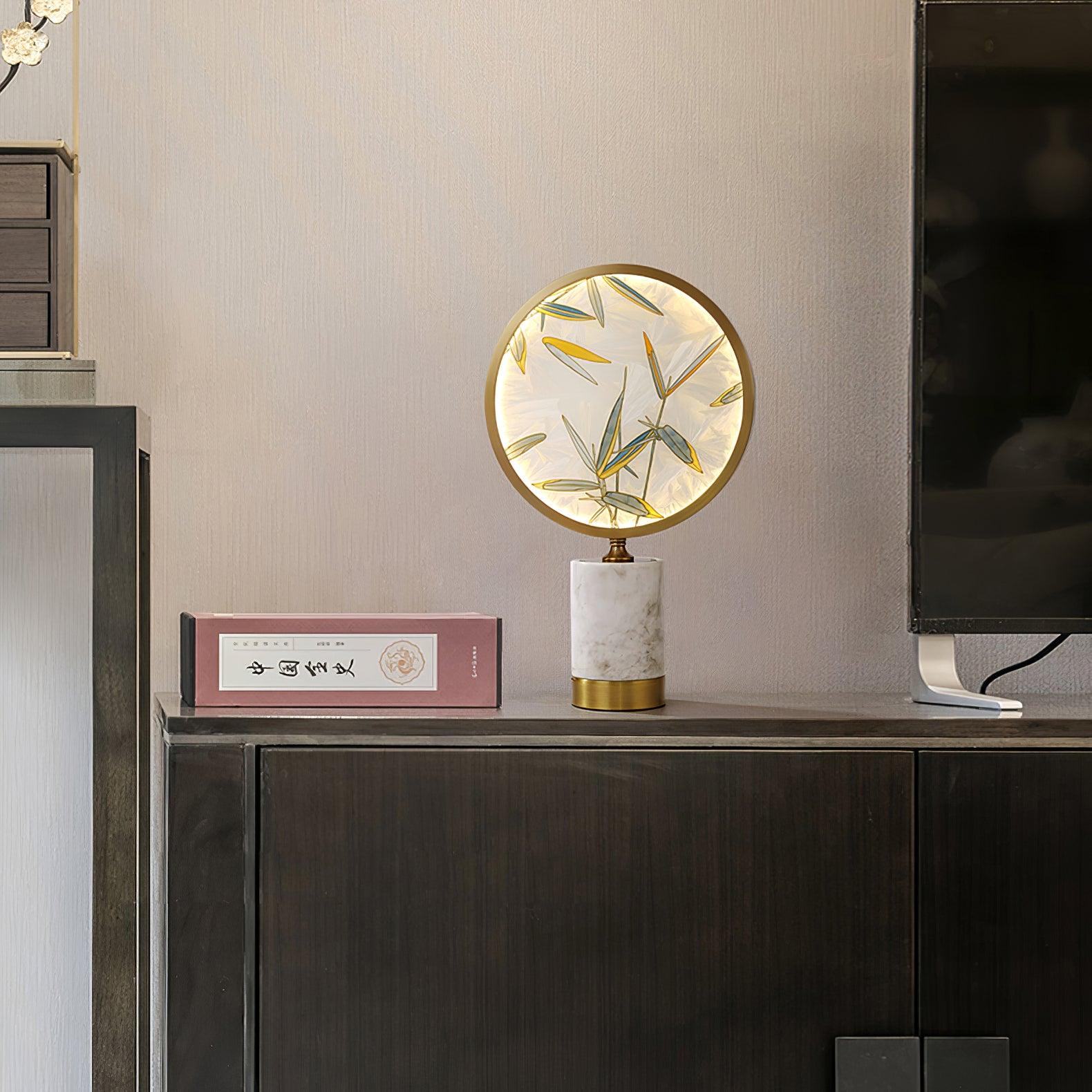 Bambino Marble Stand Table Lamp-Neutral Decor
