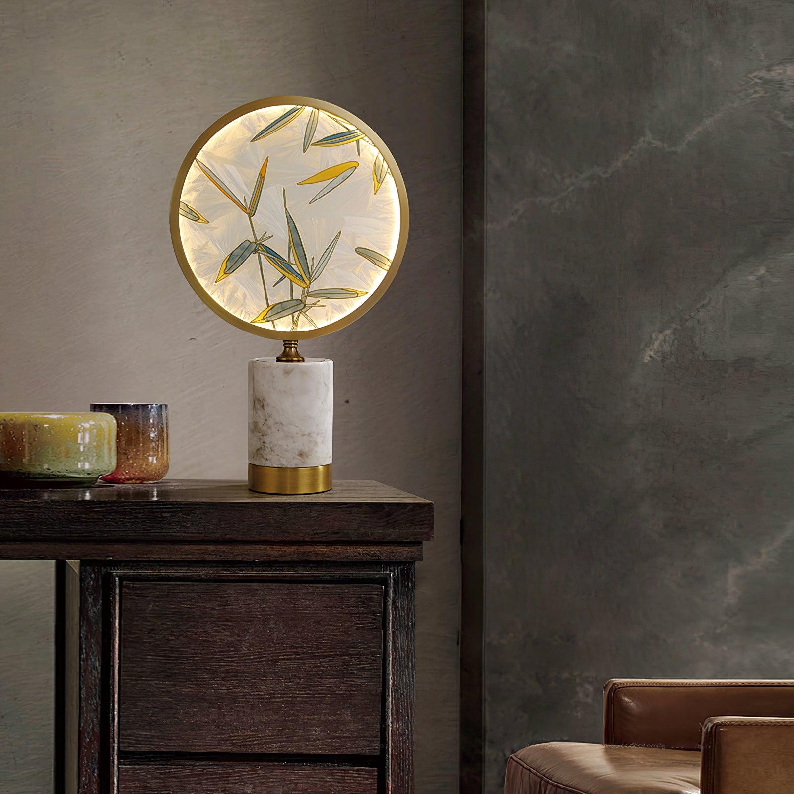 Bambino Marble Stand Table Lamp-Neutral Decor