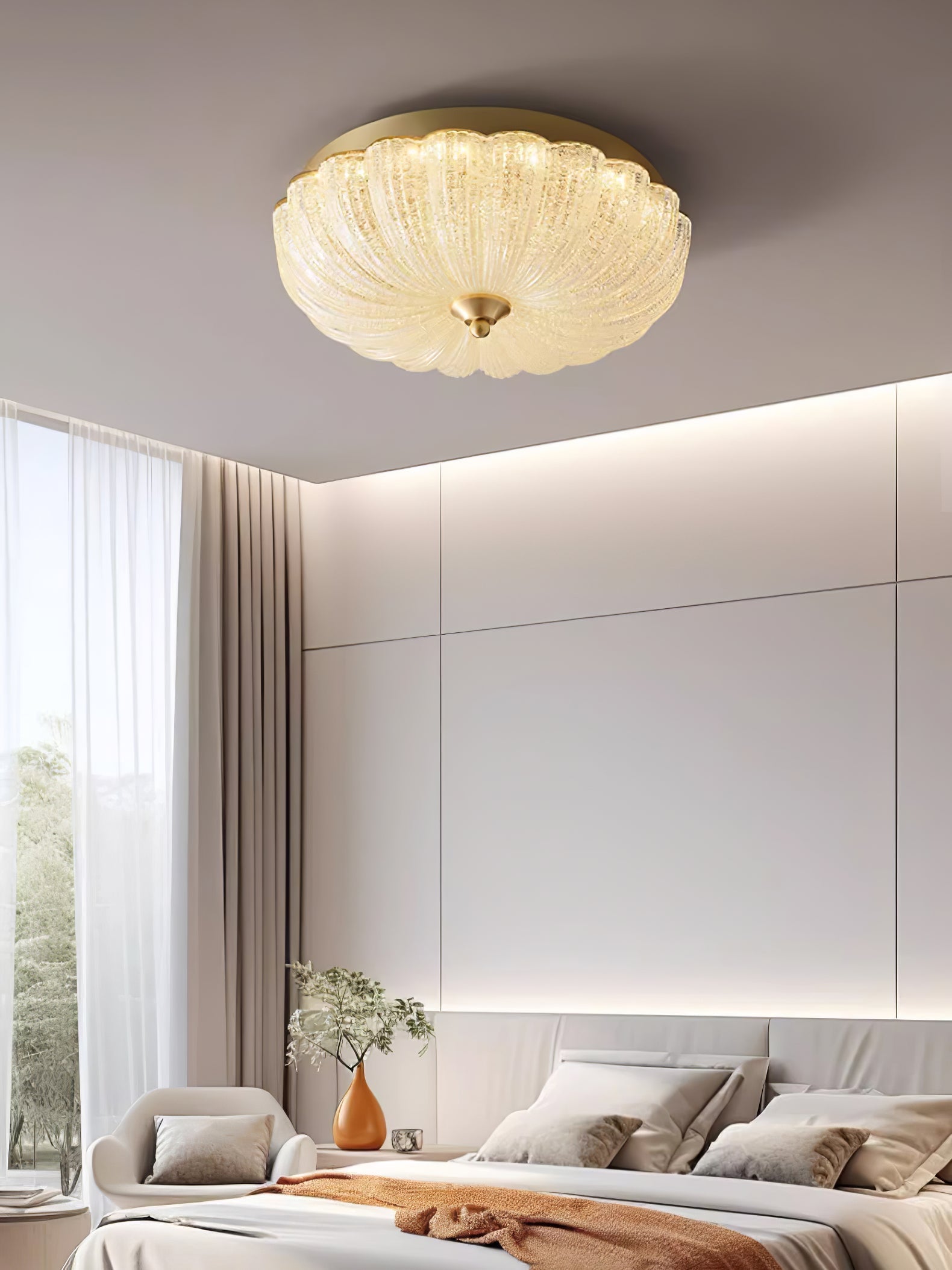 Celion Nordic Art Enchanting Glass Ceiling Light-Neutral Decor