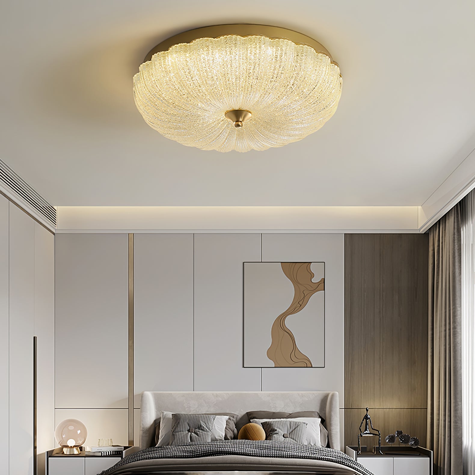 Celion Nordic Art Enchanting Glass Ceiling Light-Neutral Decor