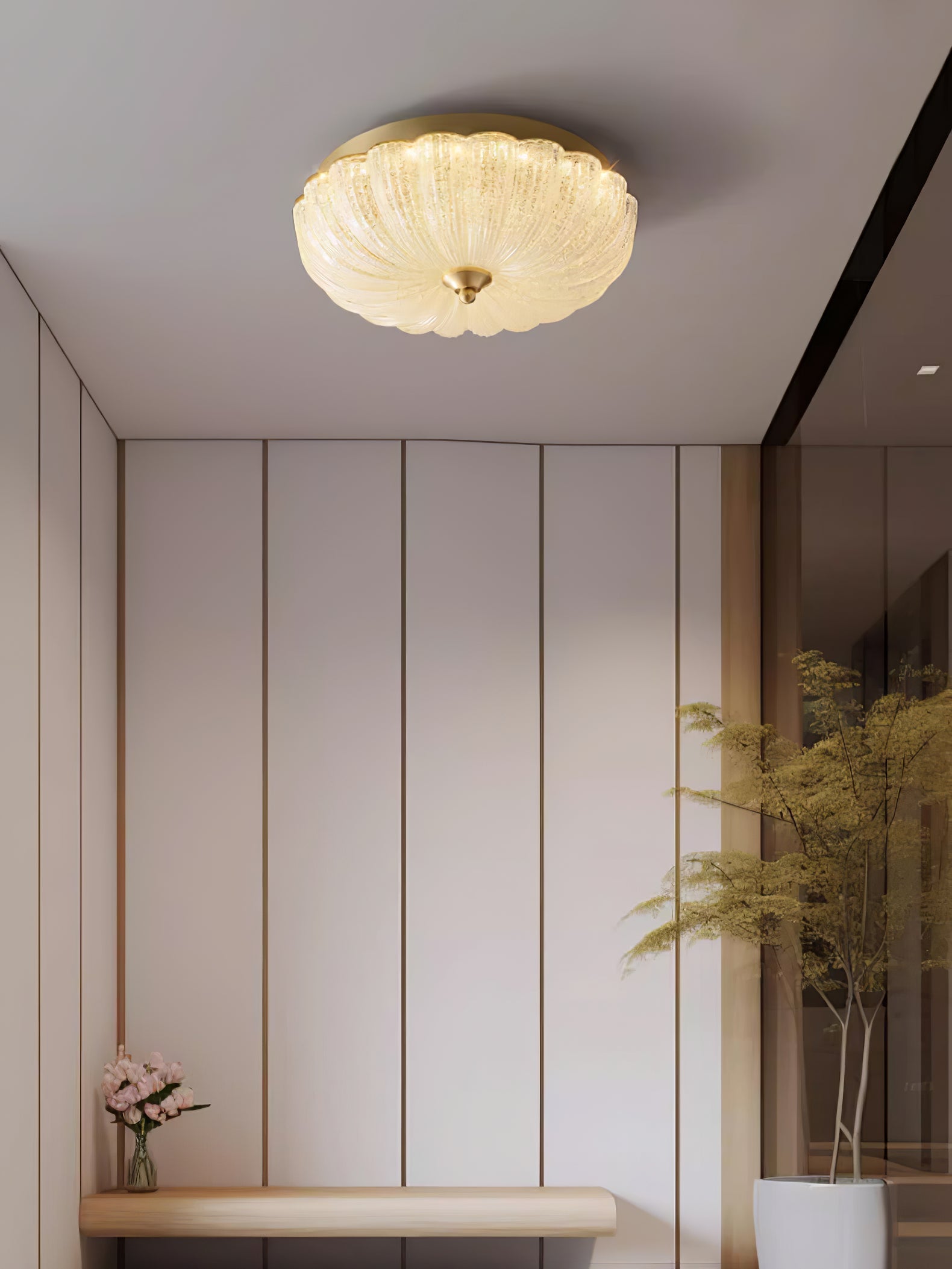 Celion Nordic Art Enchanting Glass Ceiling Light-Neutral Decor