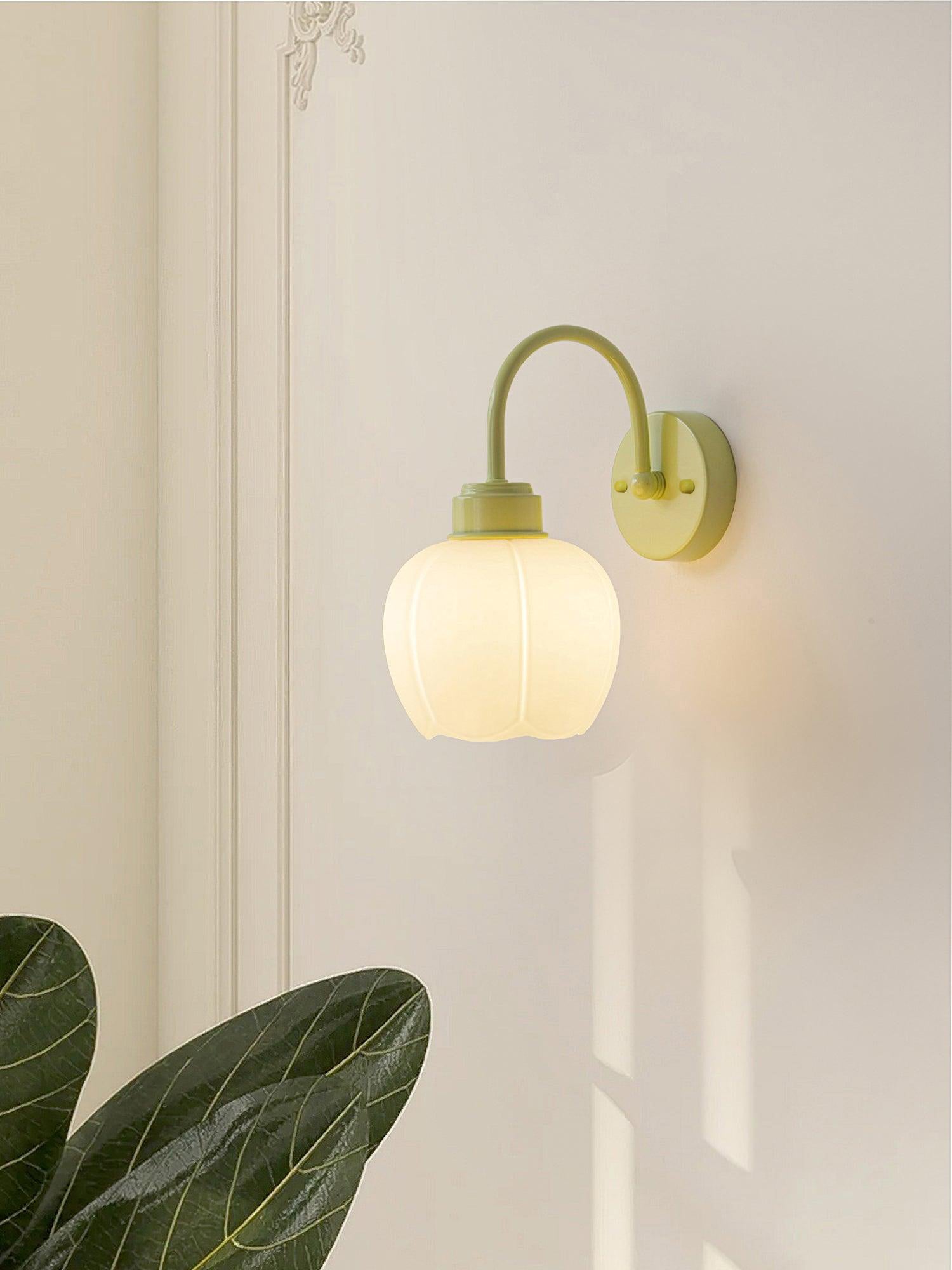 Alliraris Enchanting Flower Glass Wall Light-Neutral Decor