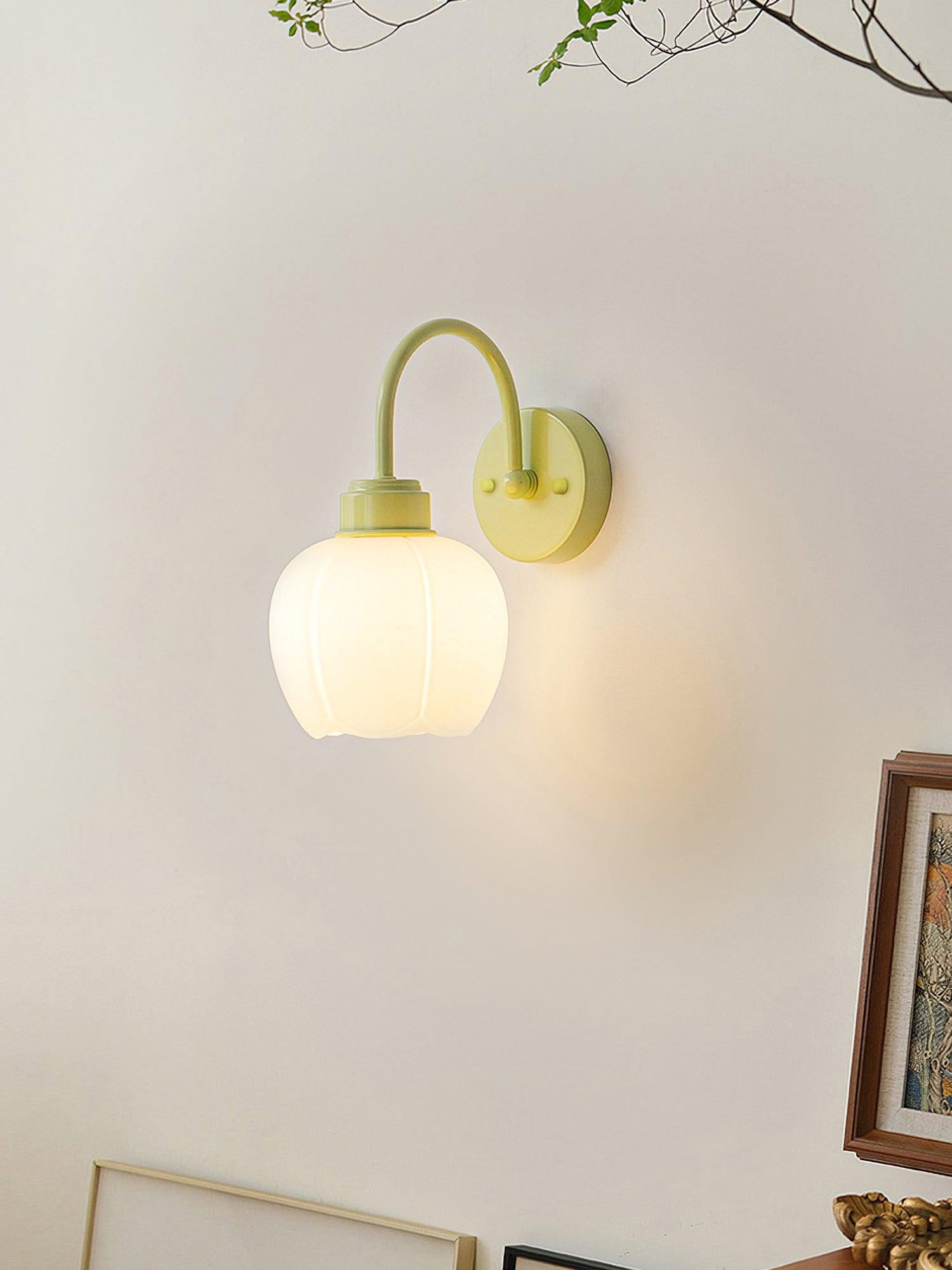 Alliraris Enchanting Flower Glass Wall Light-Neutral Decor