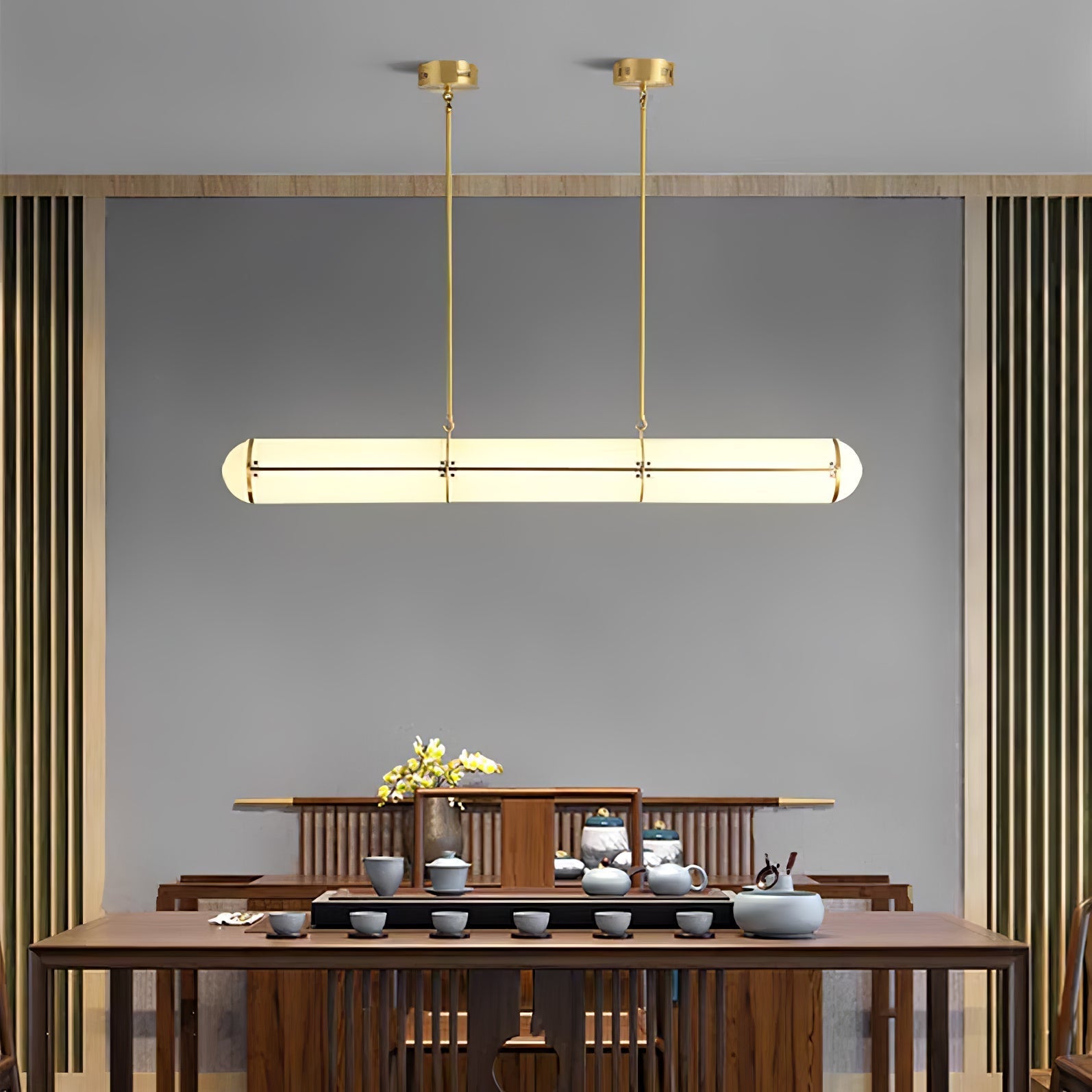 Lustra Pendant Light Cylindrical Endless Dining-Neutral Decor