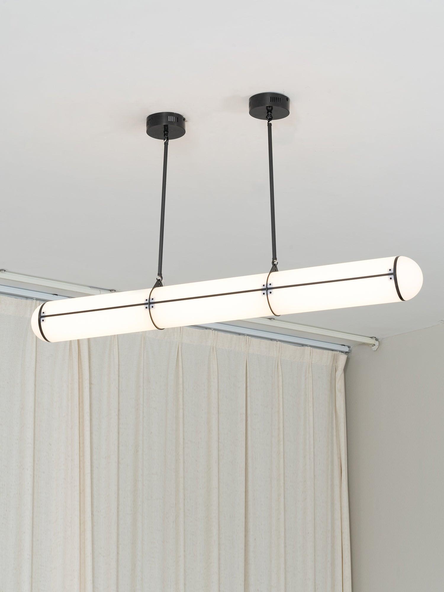Lustra Pendant Light Cylindrical Endless Dining-Neutral Decor