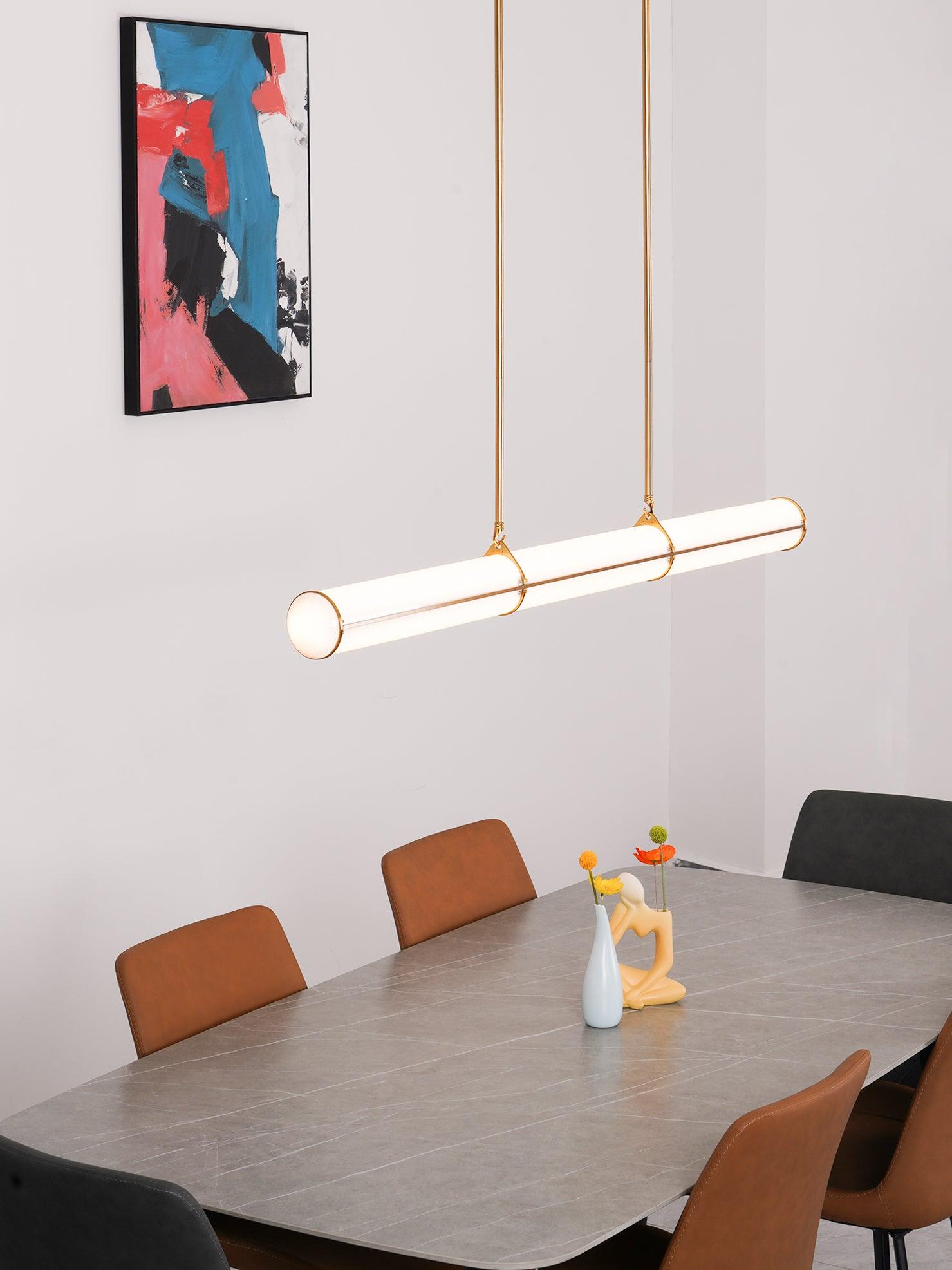 Lustra Pendant Light Cylindrical Endless Dining-Neutral Decor