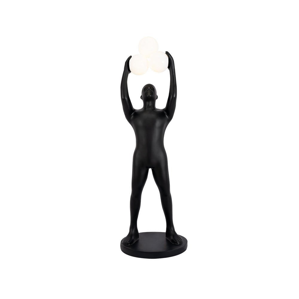 Athranis Uplifted Black Sculptural Floor Lamp-Neutral Decor