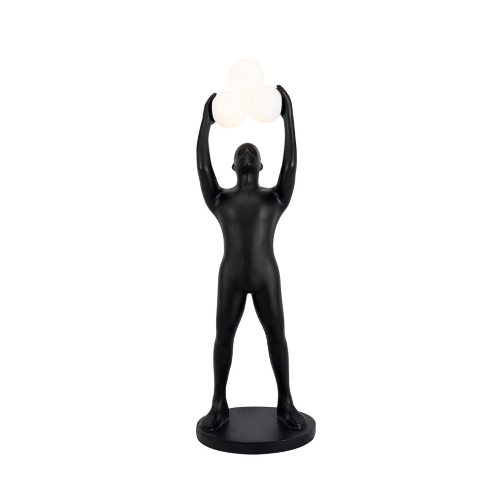 Athranis Uplifted Black Sculptural Floor Lamp-Neutral Decor