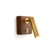 Enna Surface Wall Lamp in brass finish.