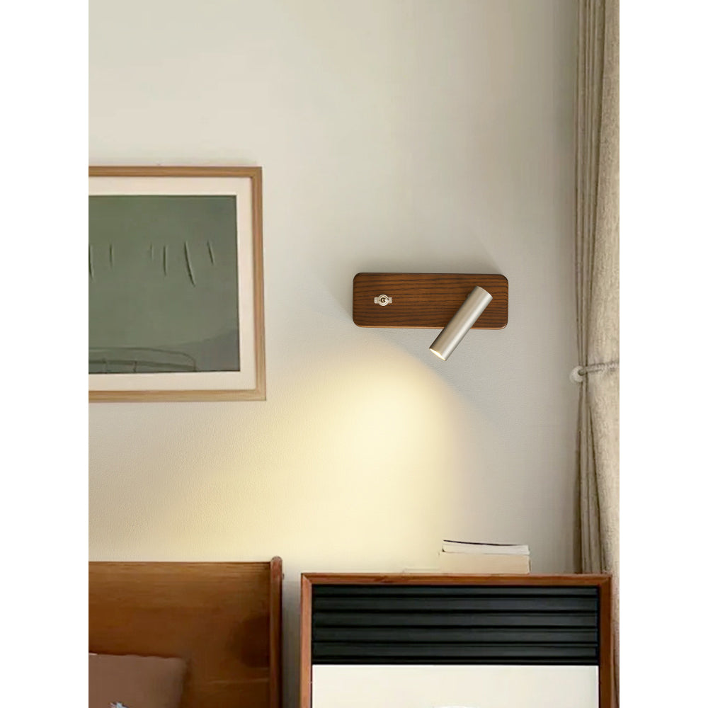 Enna Wall Lamp in a home office setting next to a desk.