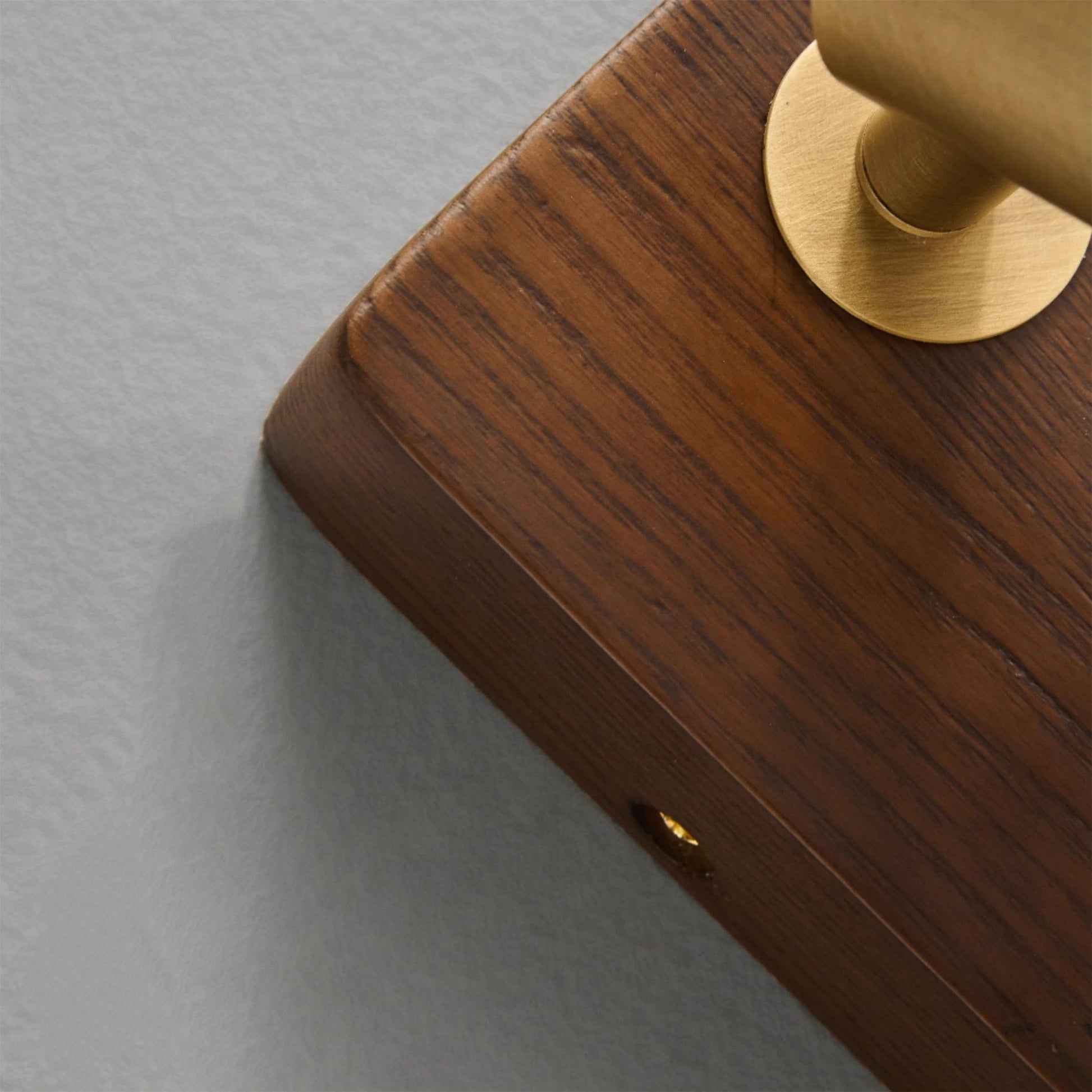 Front view of the Enna Wall Lamp in brass finish.