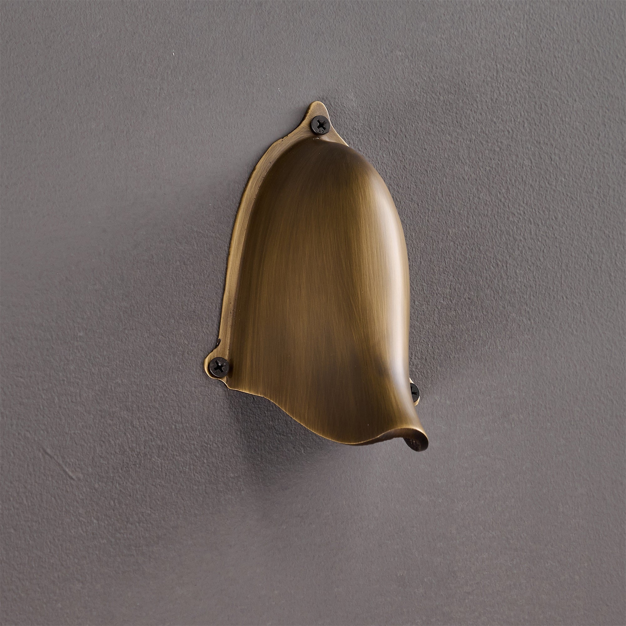 Enoki Wall Lamp, Glossy Copper, angled view.