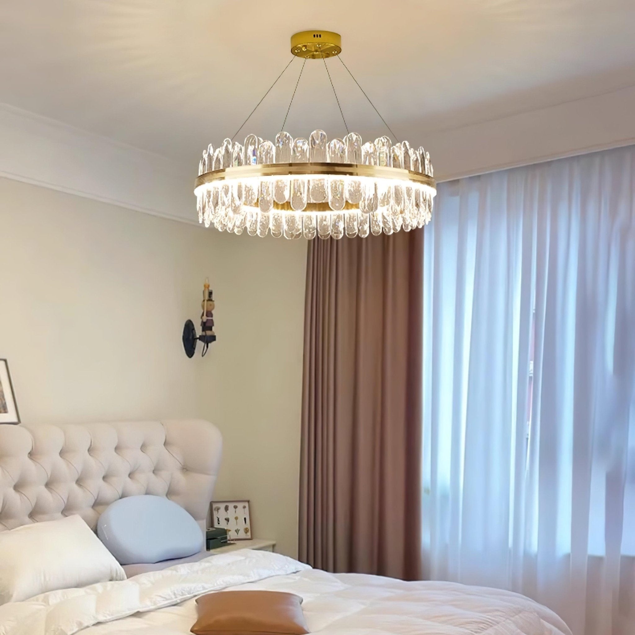 Xoriel Postmodern Luxury Crystal Chandelier-Neutral Decor