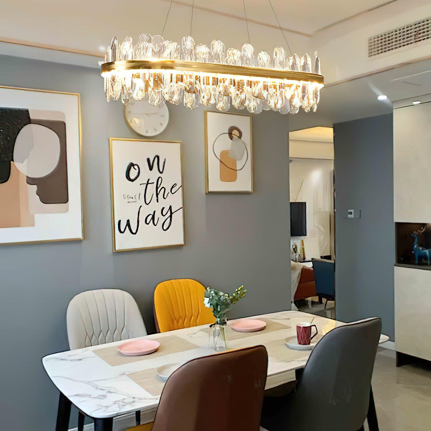 Xoriel Postmodern Luxury Crystal Chandelier-Neutral Decor
