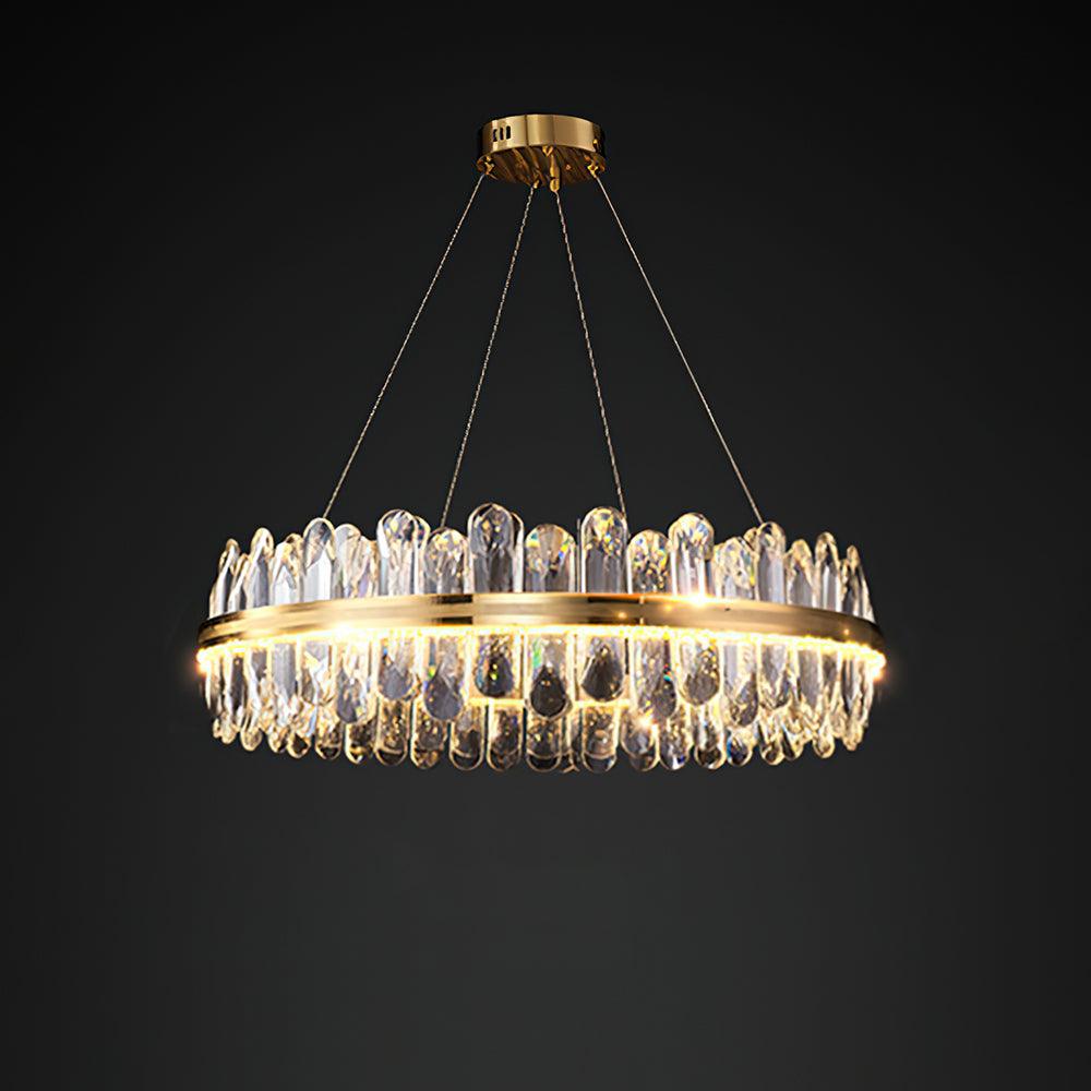 Xoriel Postmodern Luxury Crystal Chandelier-Neutral Decor