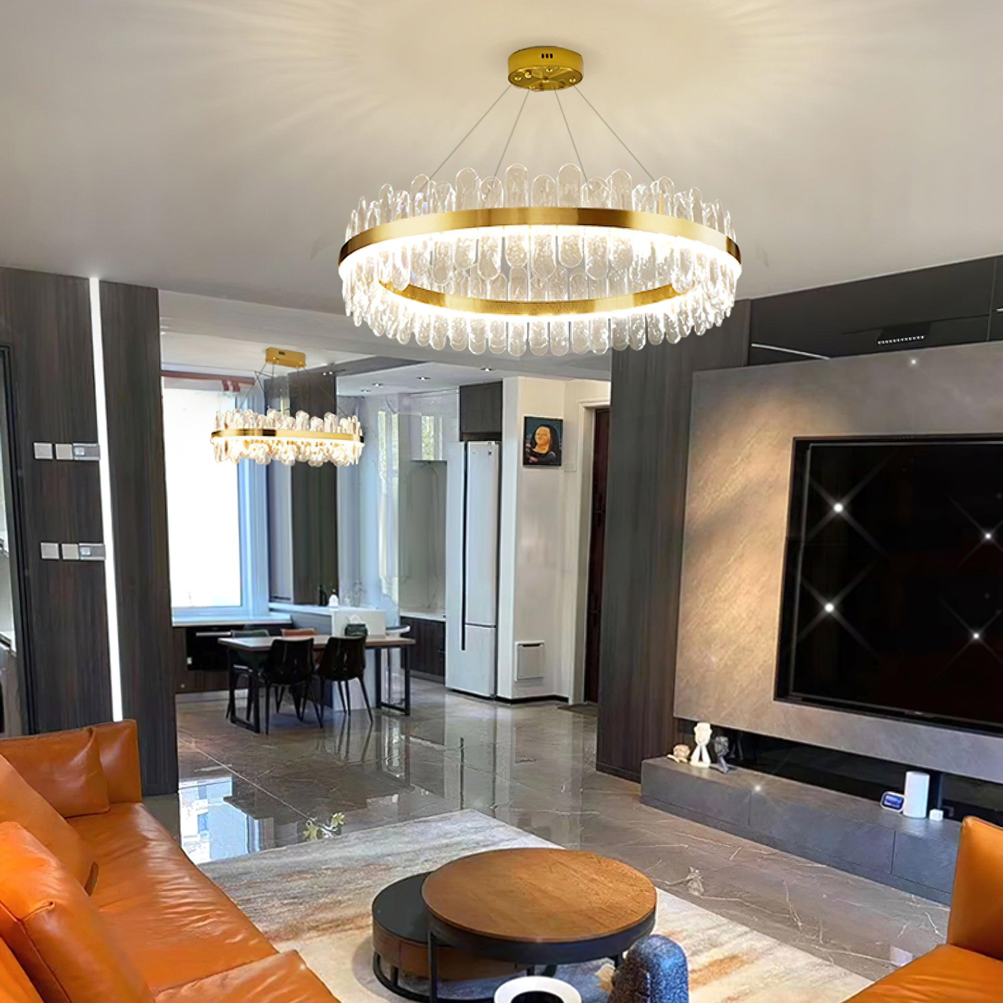 Xoriel Postmodern Luxury Crystal Chandelier-Neutral Decor
