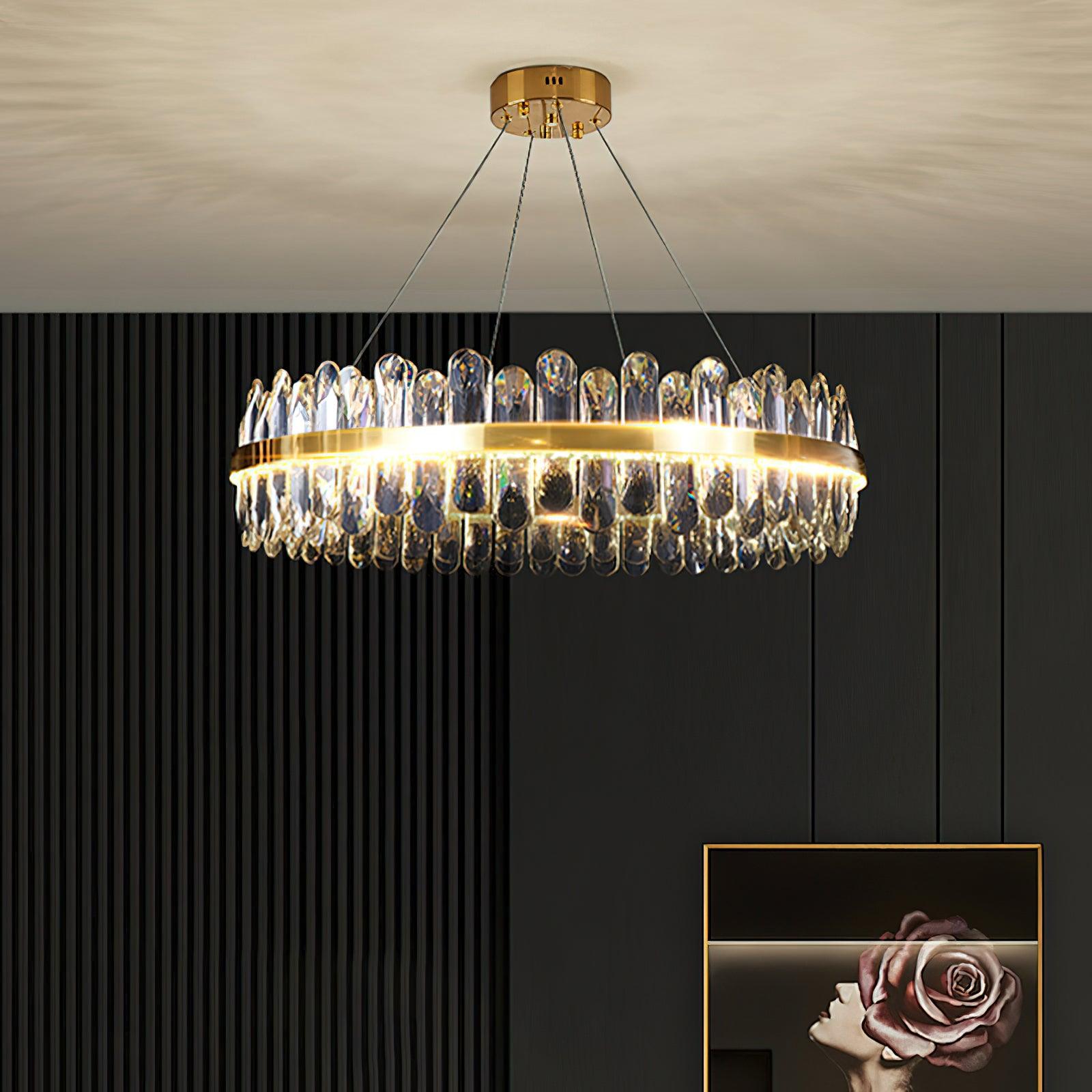 Xoriel Postmodern Luxury Crystal Chandelier-Neutral Decor