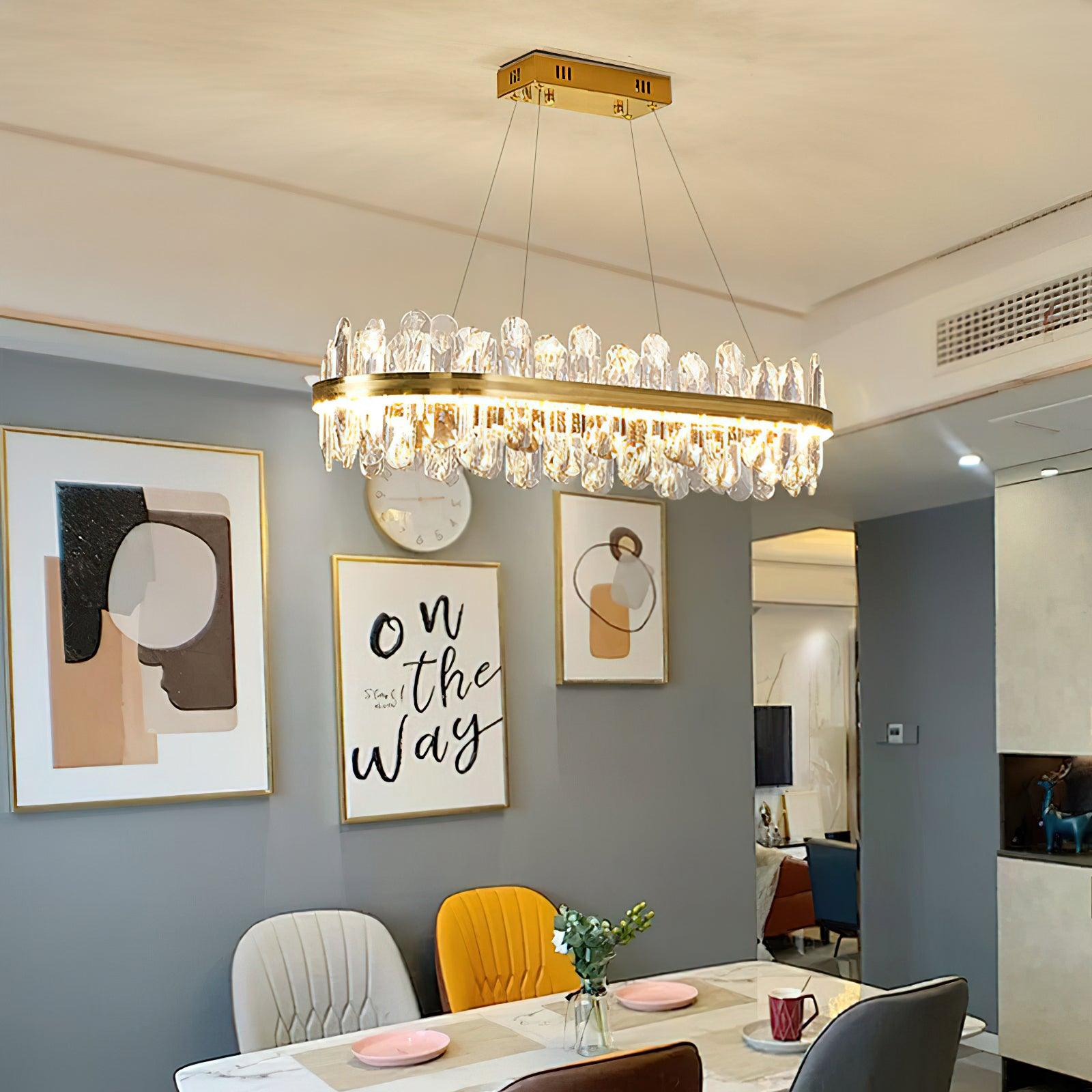 Xoriel Postmodern Luxury Crystal Chandelier-Neutral Decor