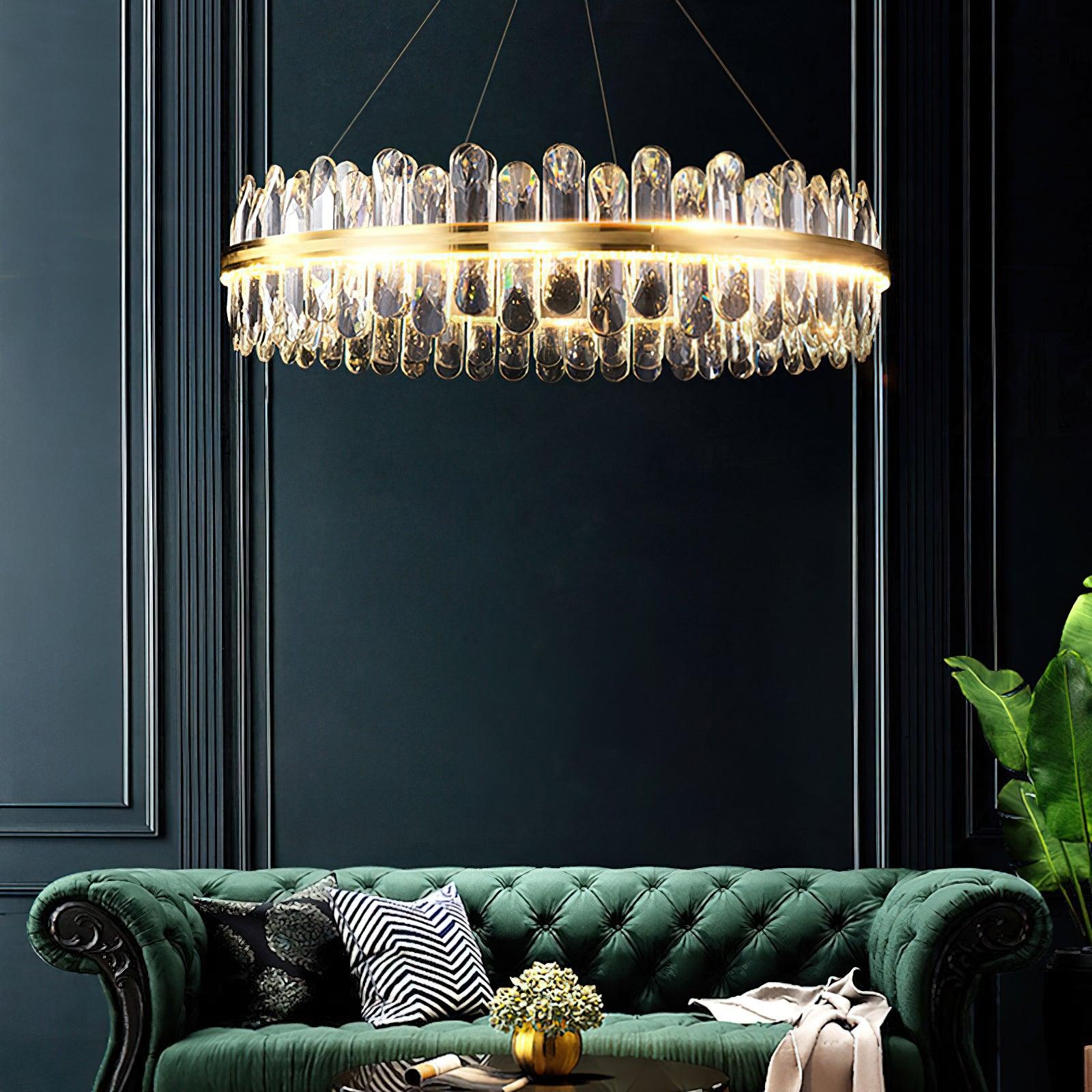 Xoriel Postmodern Luxury Crystal Chandelier-Neutral Decor