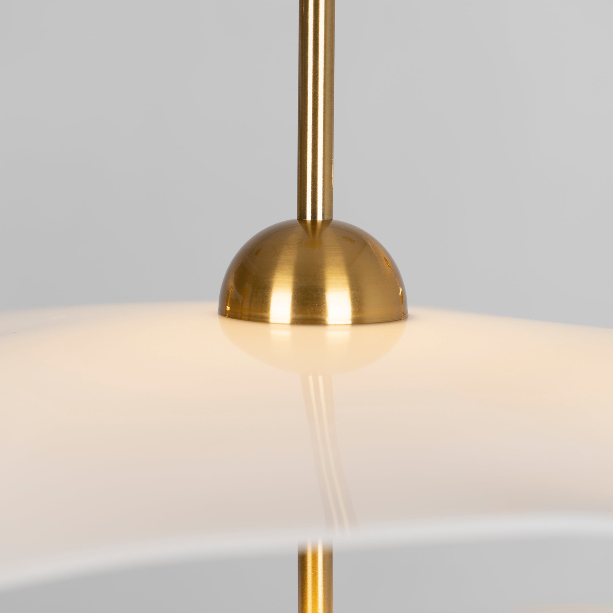Lustra Pendant Light Double Biscuit for Living Room-Neutral Decor