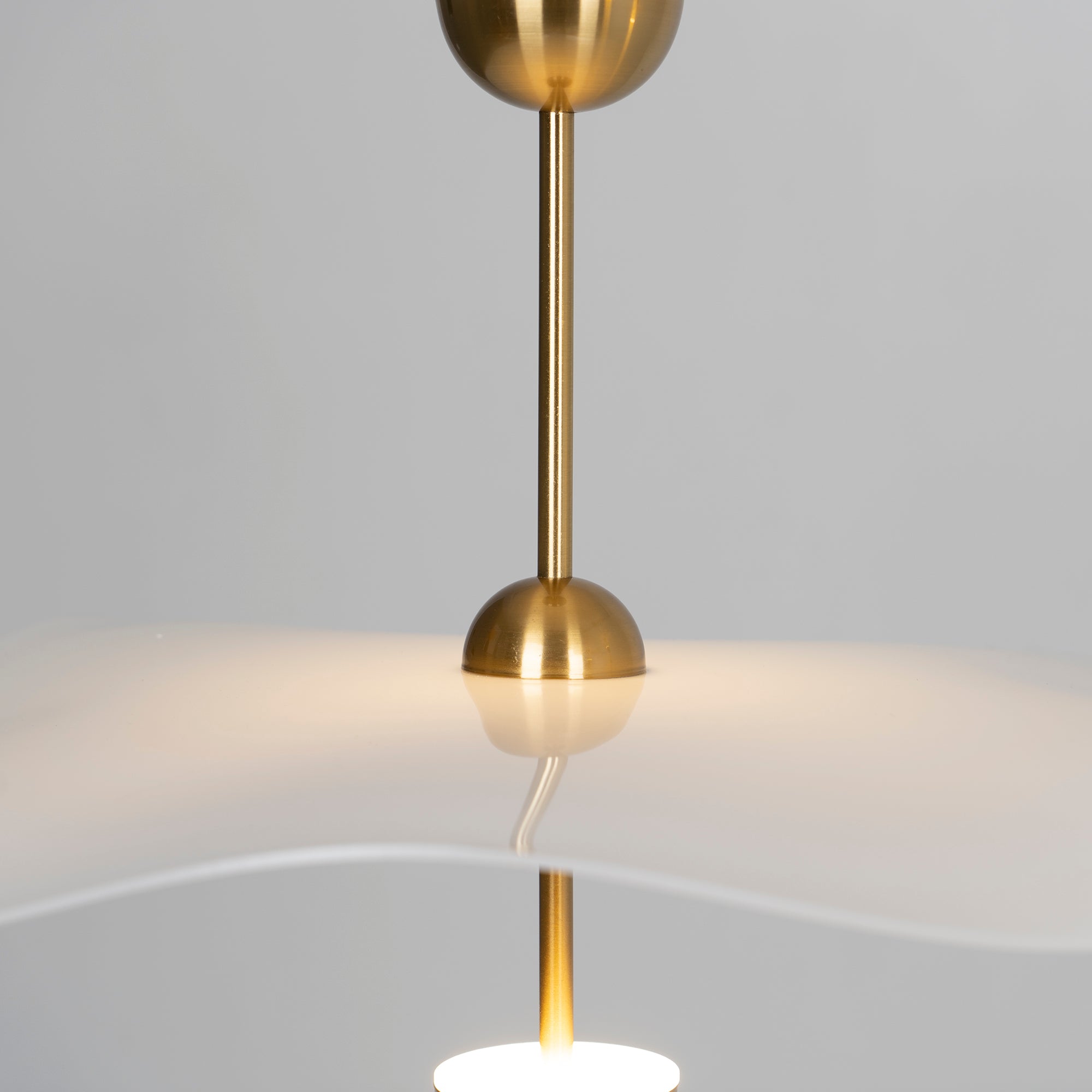 Lustra Pendant Light Double Biscuit for Living Room-Neutral Decor