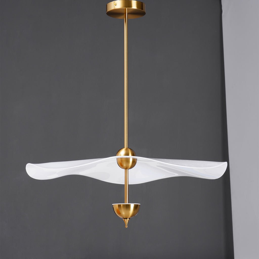 Lustra Pendant Light Double Biscuit for Living Room-Neutral Decor