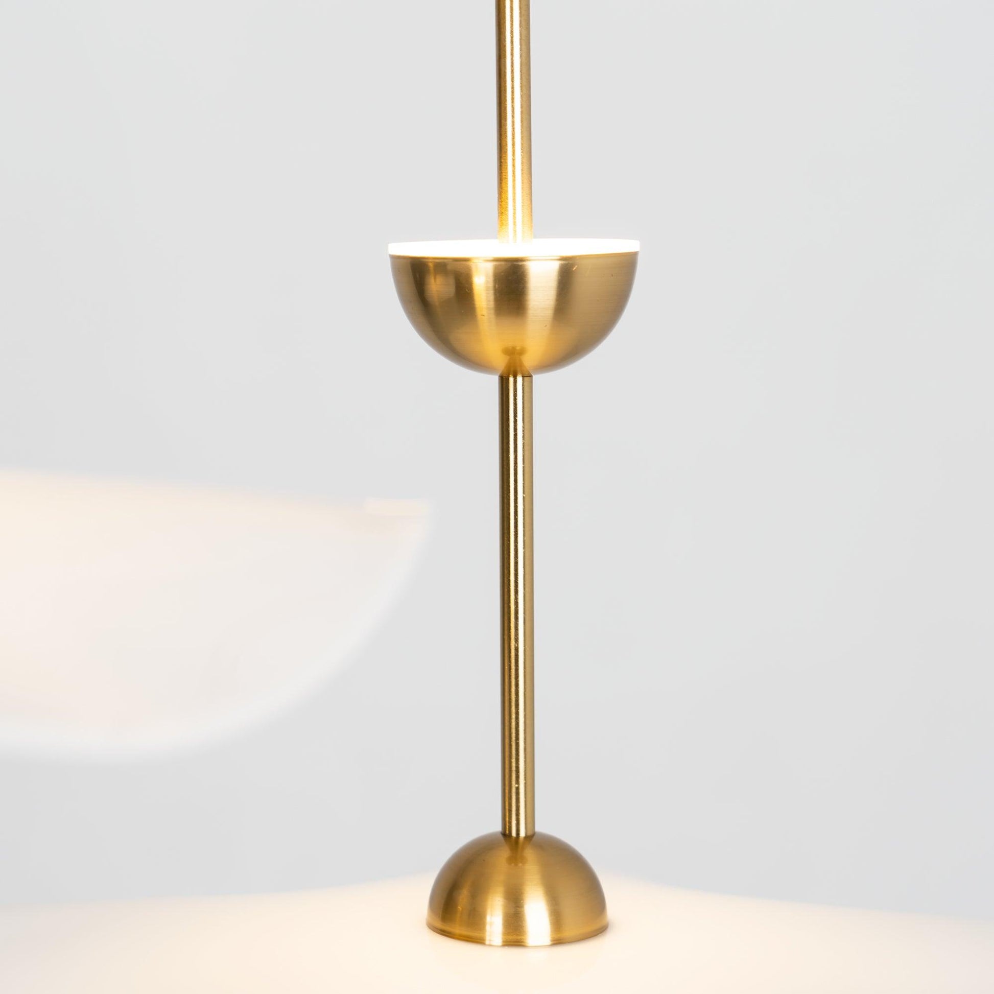 Lustra Pendant Light Double Biscuit for Living Room-Neutral Decor
