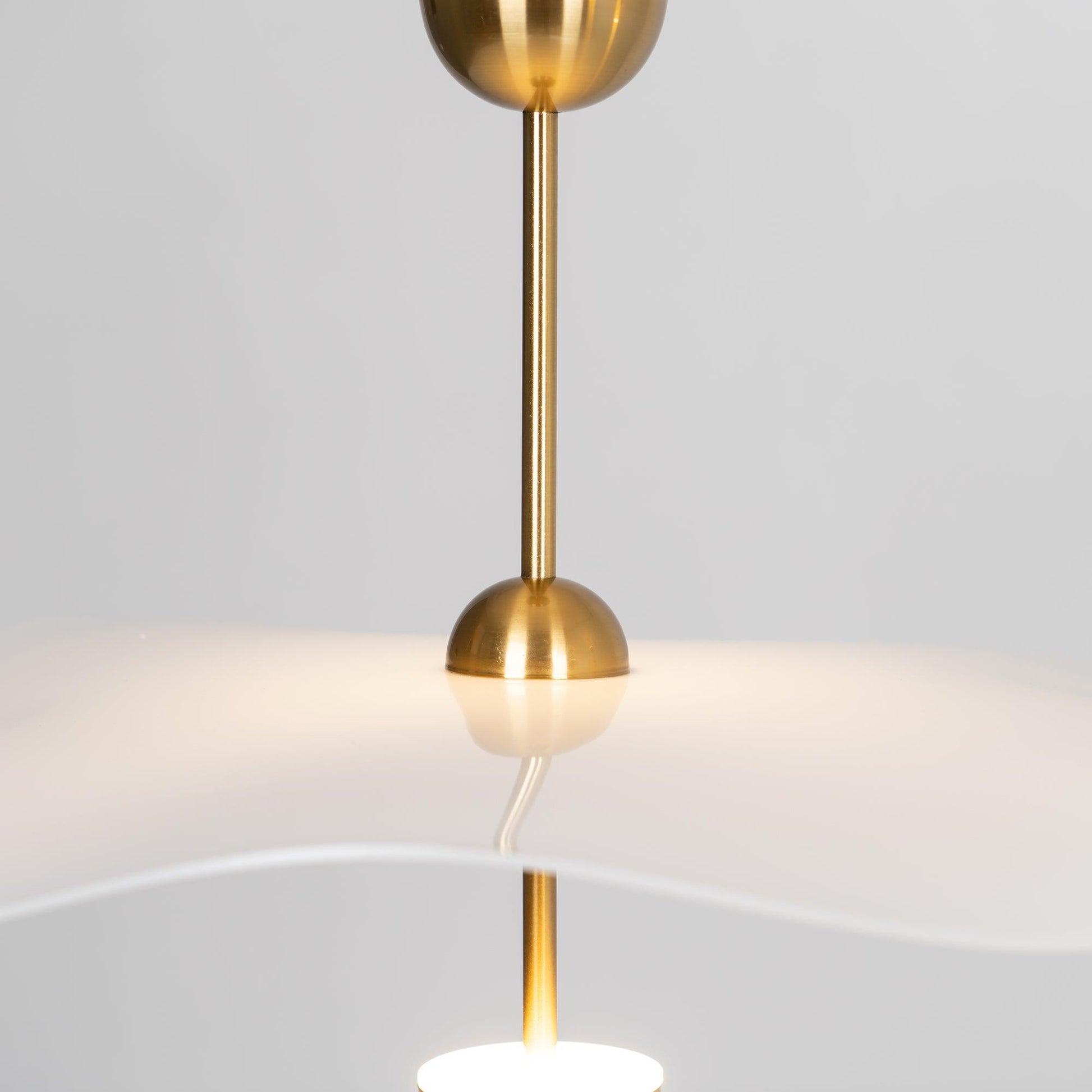 Lustra Pendant Light Double Biscuit for Living Room-Neutral Decor