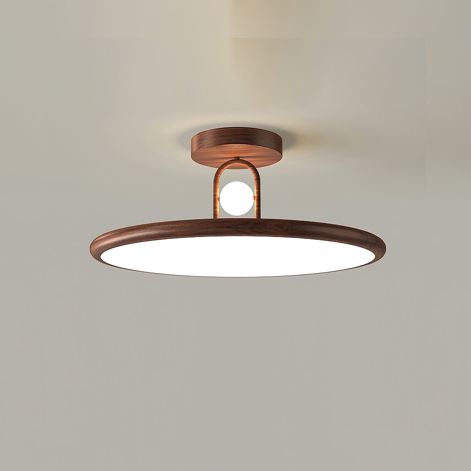 Diagram showing the dimensions of the 50cm Envostar ceiling lamp.