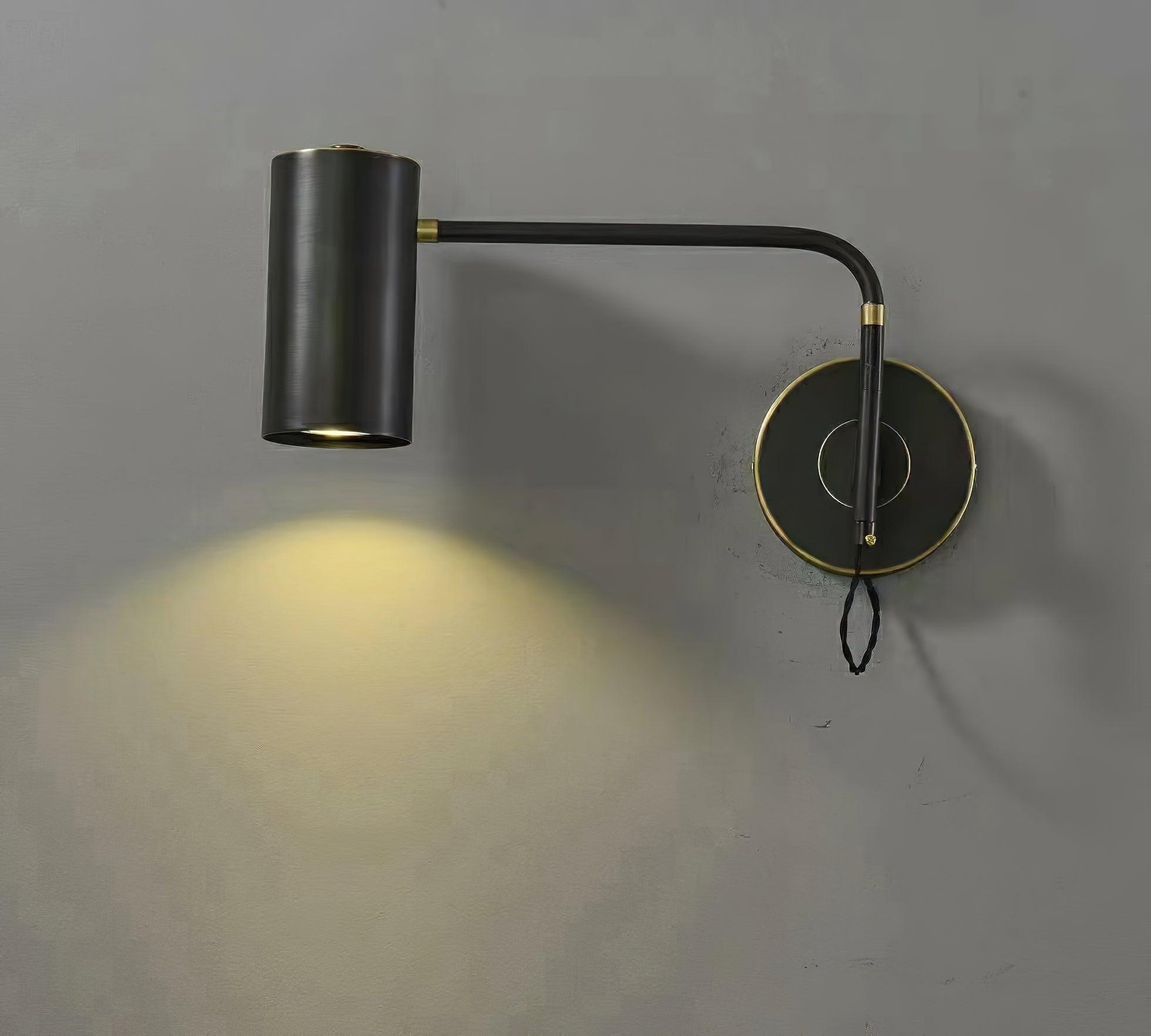 Merton Steel Industrial Wall Lamp-Neutral Decor