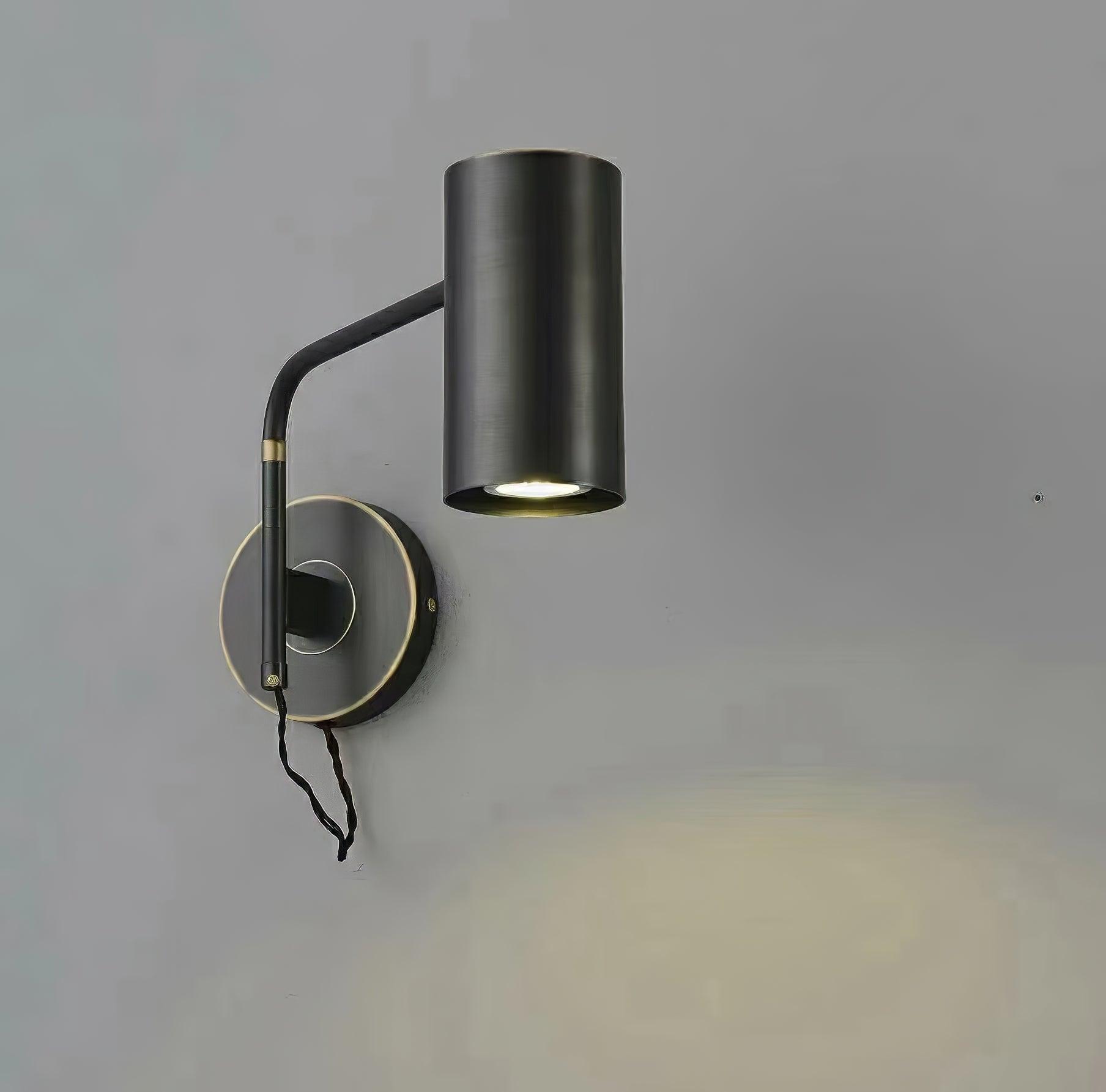 Merton Steel Industrial Wall Lamp-Neutral Decor