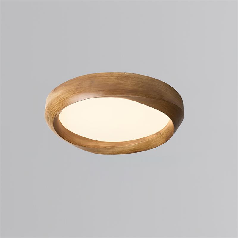 Elin Ceiling Lamp Resin with Soft Curved Frame in Neutral Tones-Neutral Decor