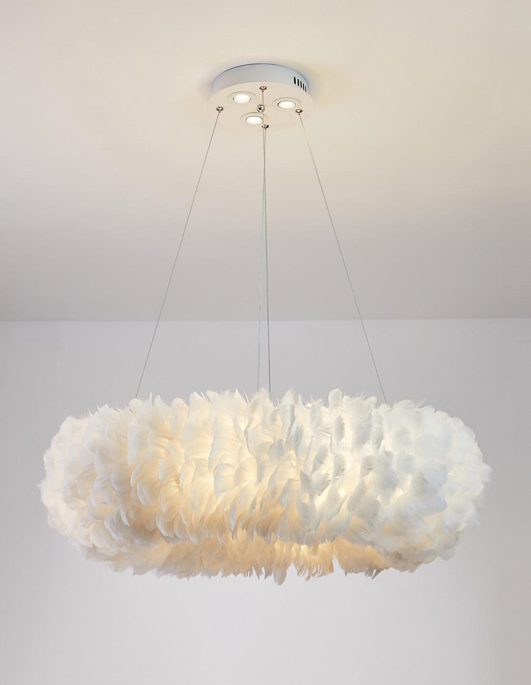 Deveno Feathers Pendant Lamp-Neutral Decor