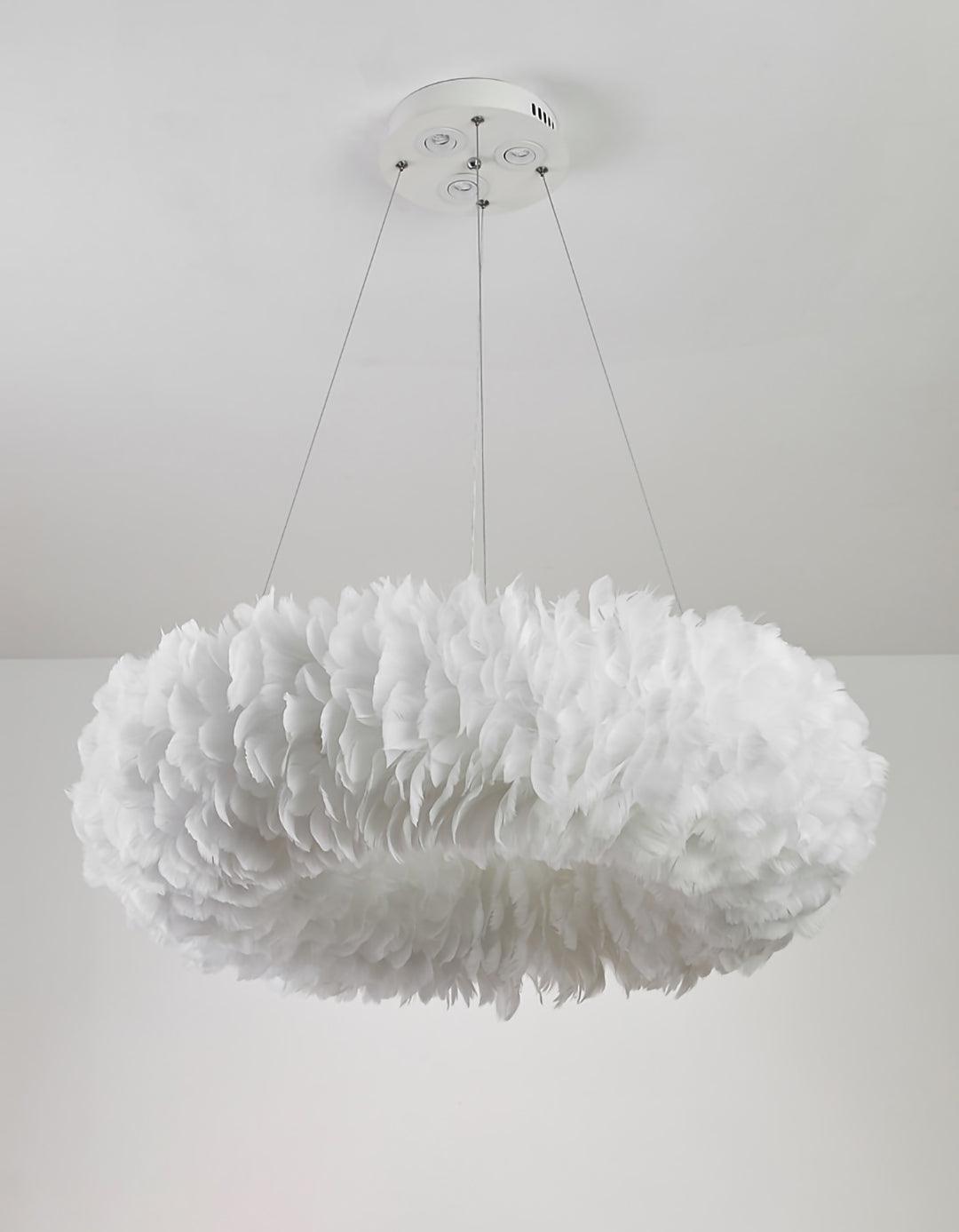 Deveno Feathers Pendant Lamp-Neutral Decor