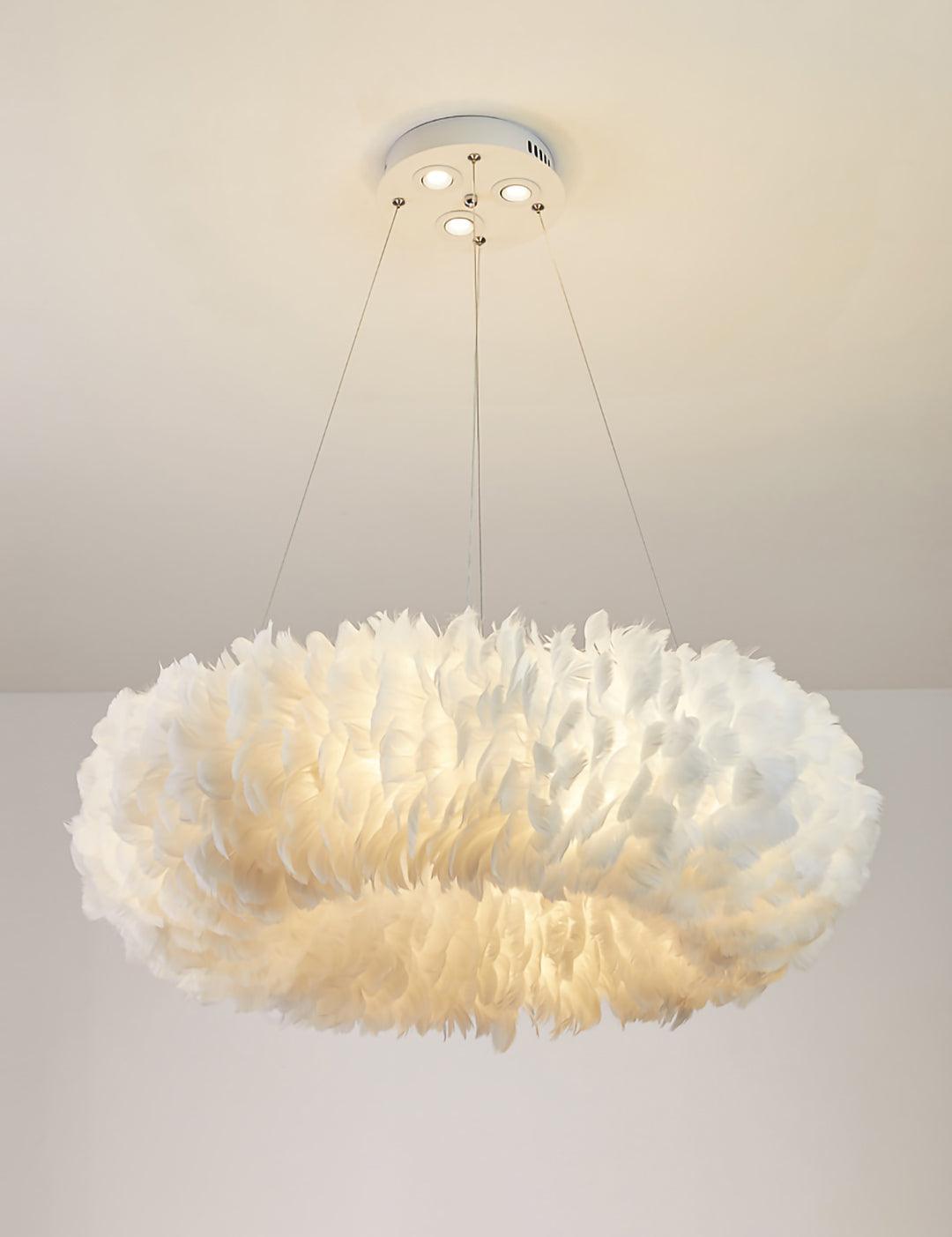 Deveno Feathers Pendant Lamp-Neutral Decor