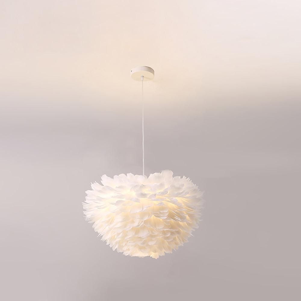 Deveno Feathers Pendant Lamp-Neutral Decor