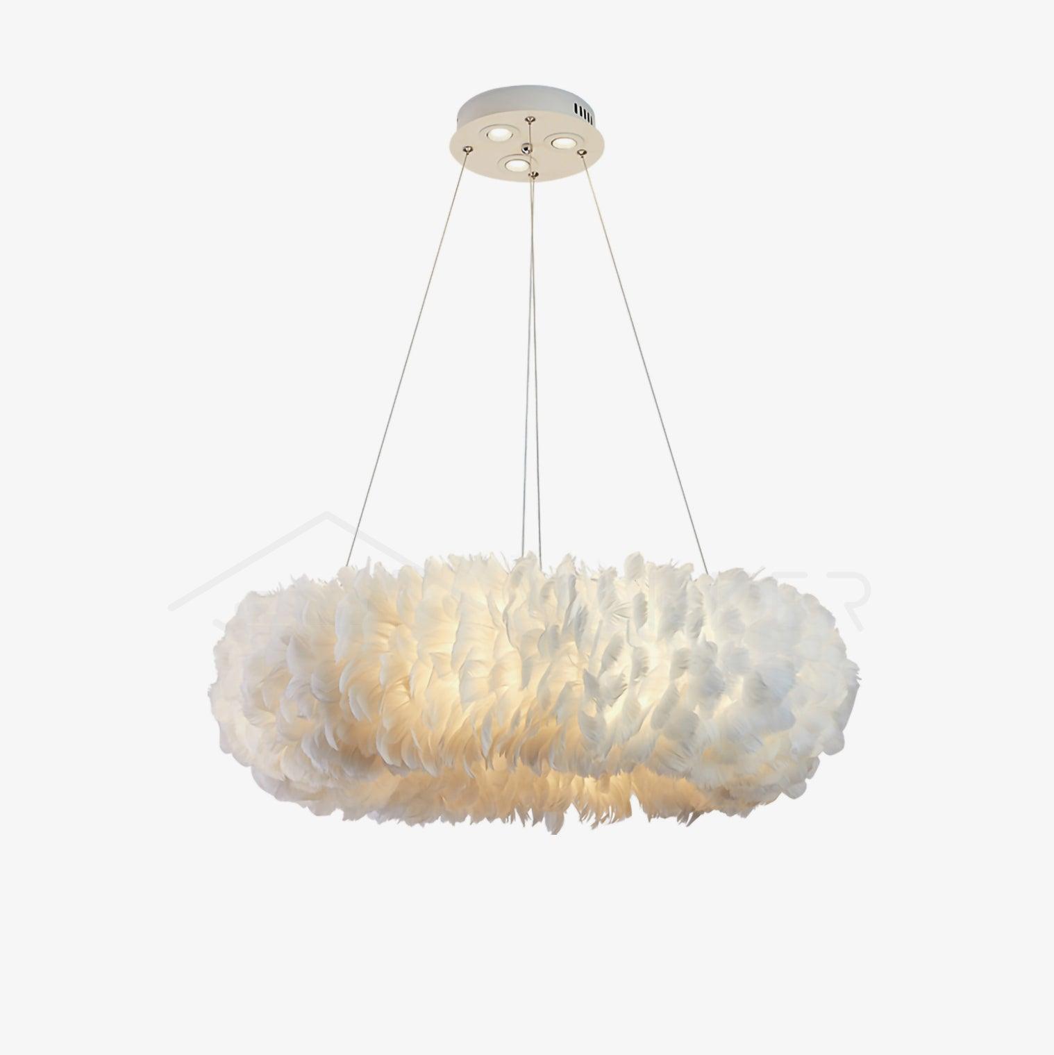 Deveno Feathers Pendant Lamp-Neutral Decor