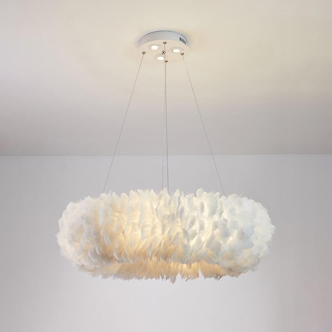 Deveno Feathers Pendant Lamp-Neutral Decor