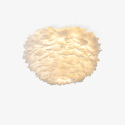 Zalore Premium Nordic Art Feathered Ceiling Lamp-Neutral Decor