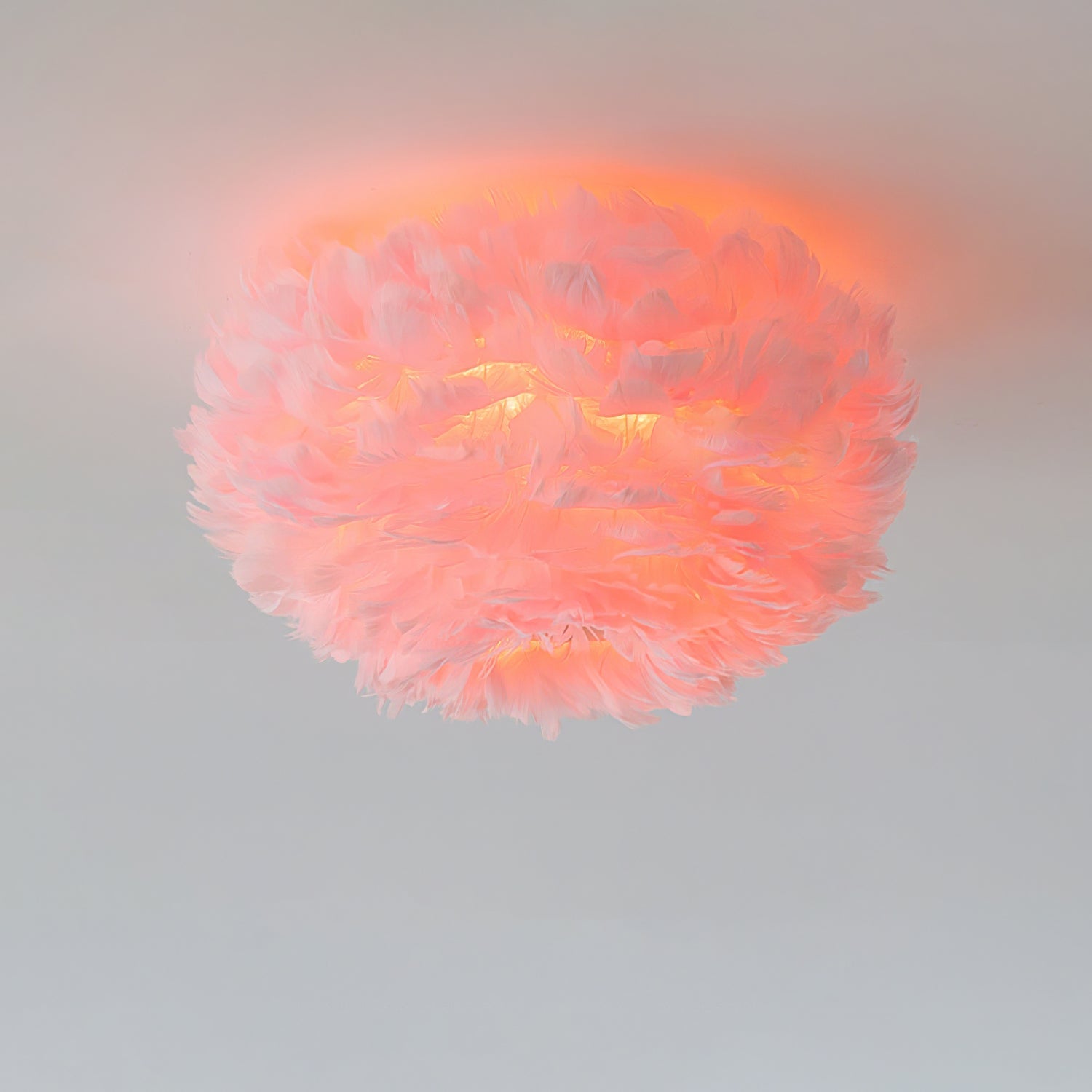 Zalore Premium Nordic Art Feathered Ceiling Lamp-Neutral Decor