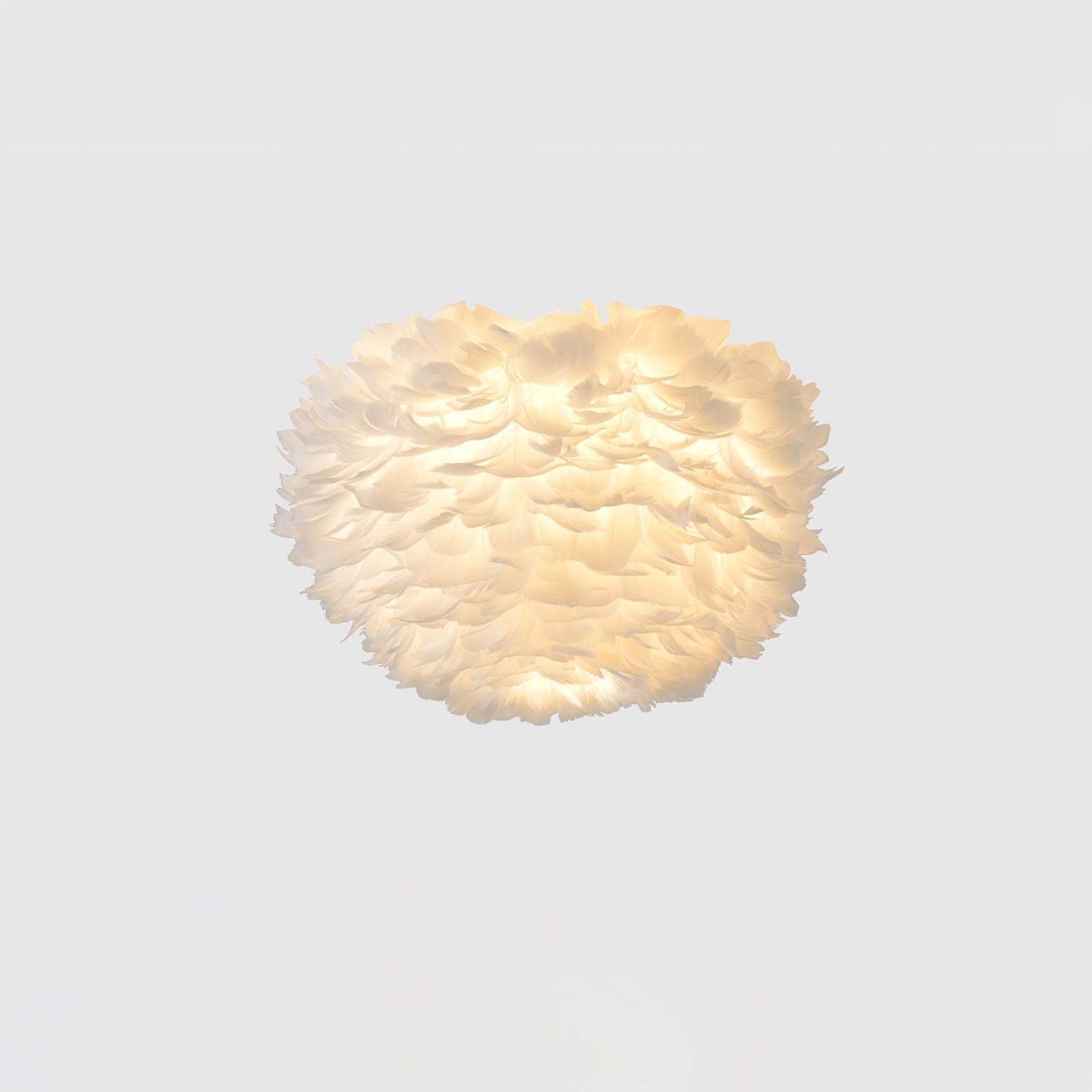 Zalore Premium Nordic Art Feathered Ceiling Lamp-Neutral Decor