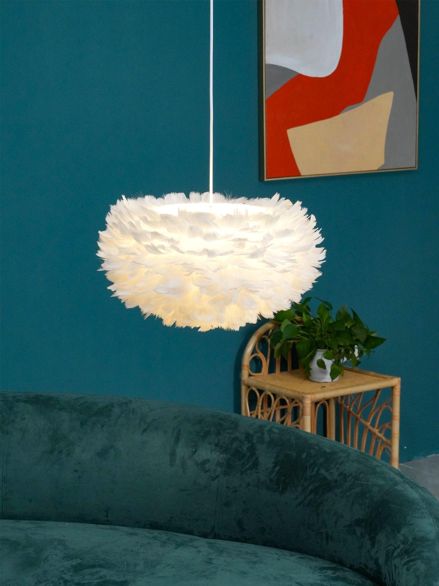 Deveno Feathers Pendant Lamp-Neutral Decor