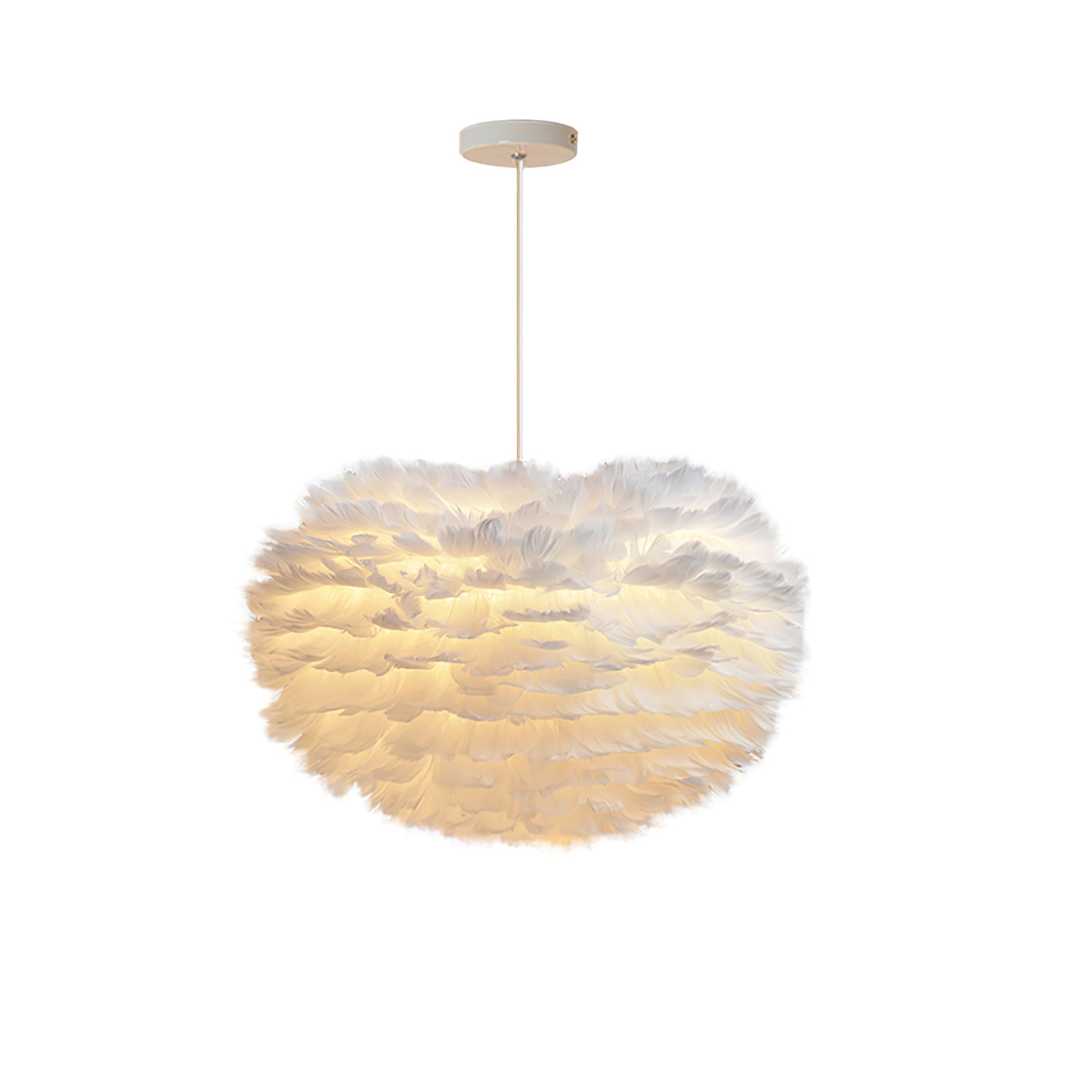 Deveno Feathers Pendant Lamp-Neutral Decor