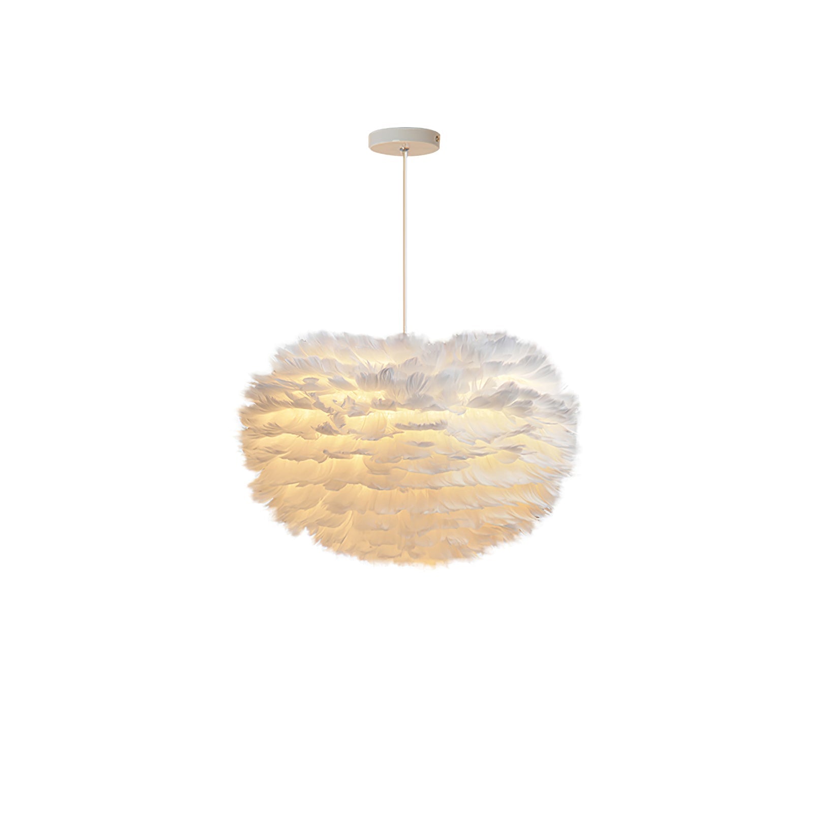 Deveno Feathers Pendant Lamp-Neutral Decor